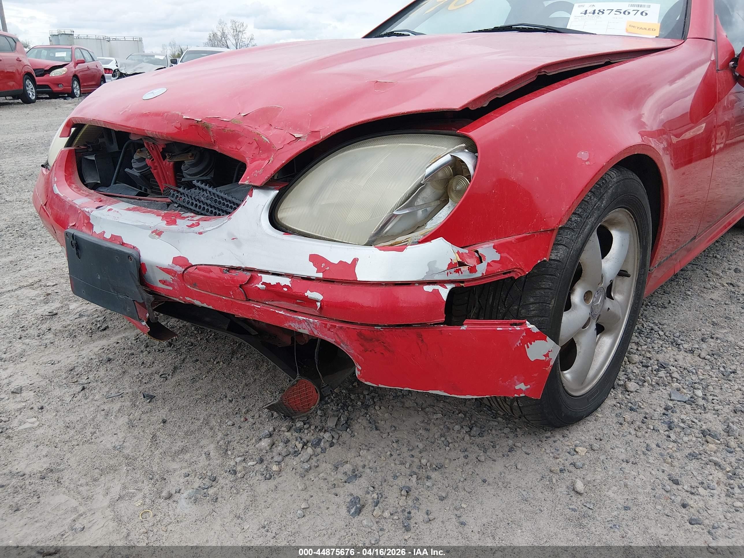 2002 Mercedes-benz Slk 320   Красный vin: WDBKK65F32F260149