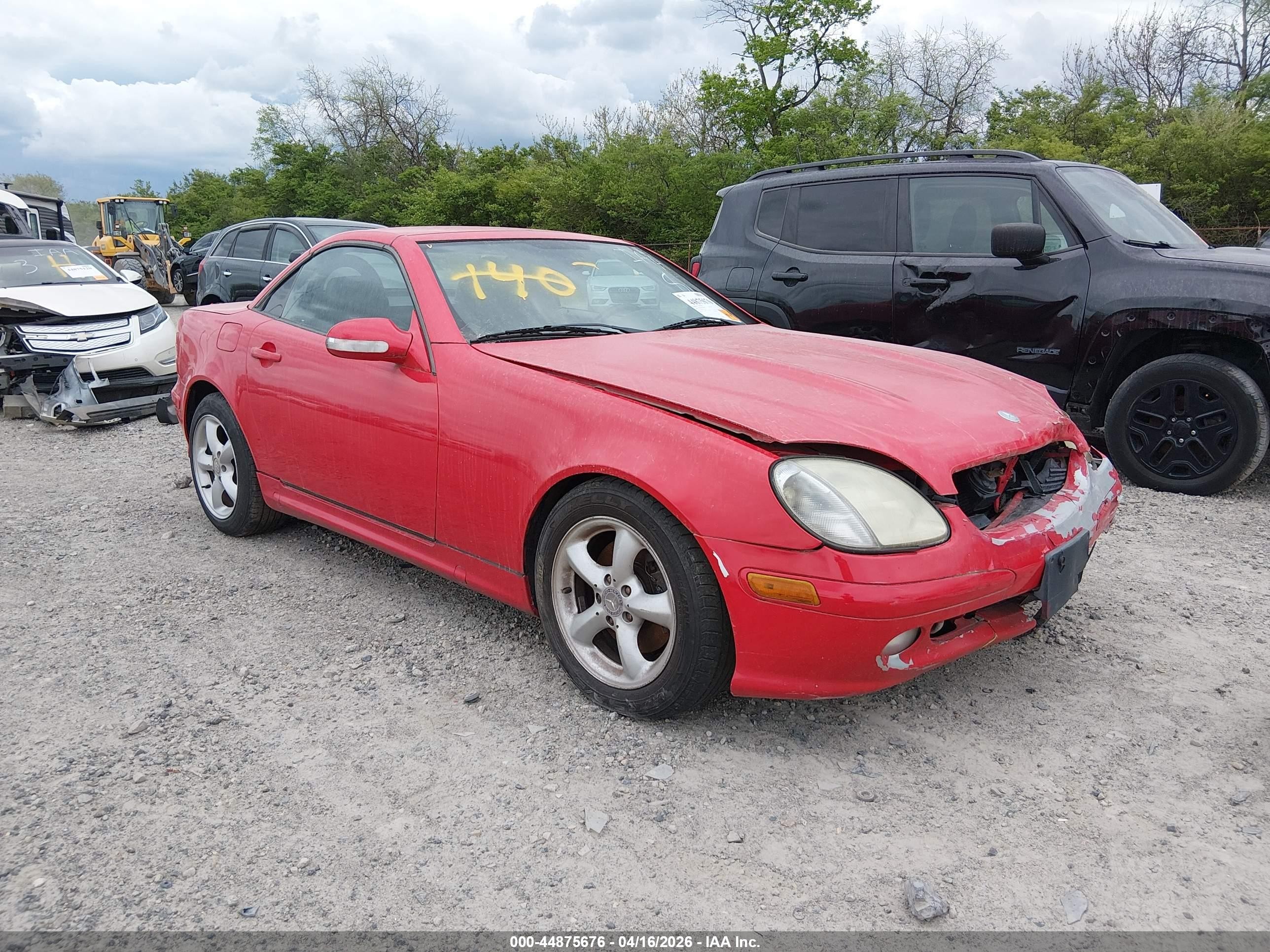 2002 Mercedes-benz Slk 320   Красный vin: WDBKK65F32F260149