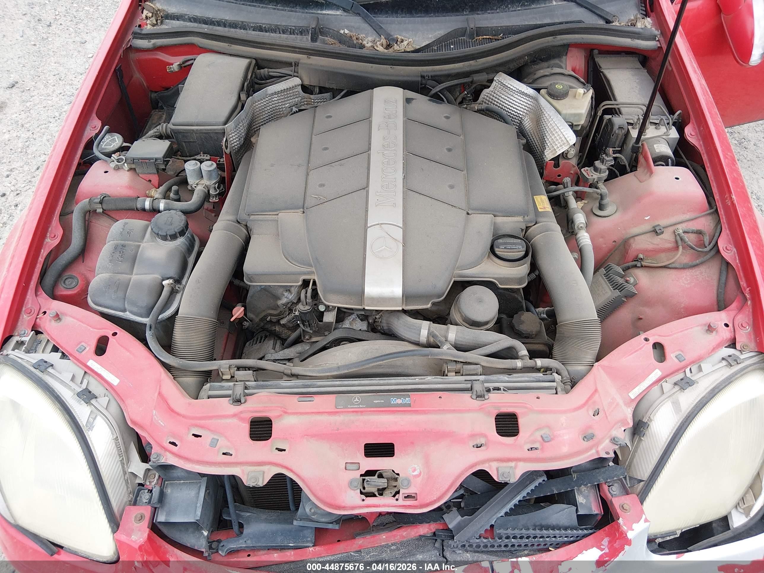2002 Mercedes-benz Slk 320   Красный vin: WDBKK65F32F260149
