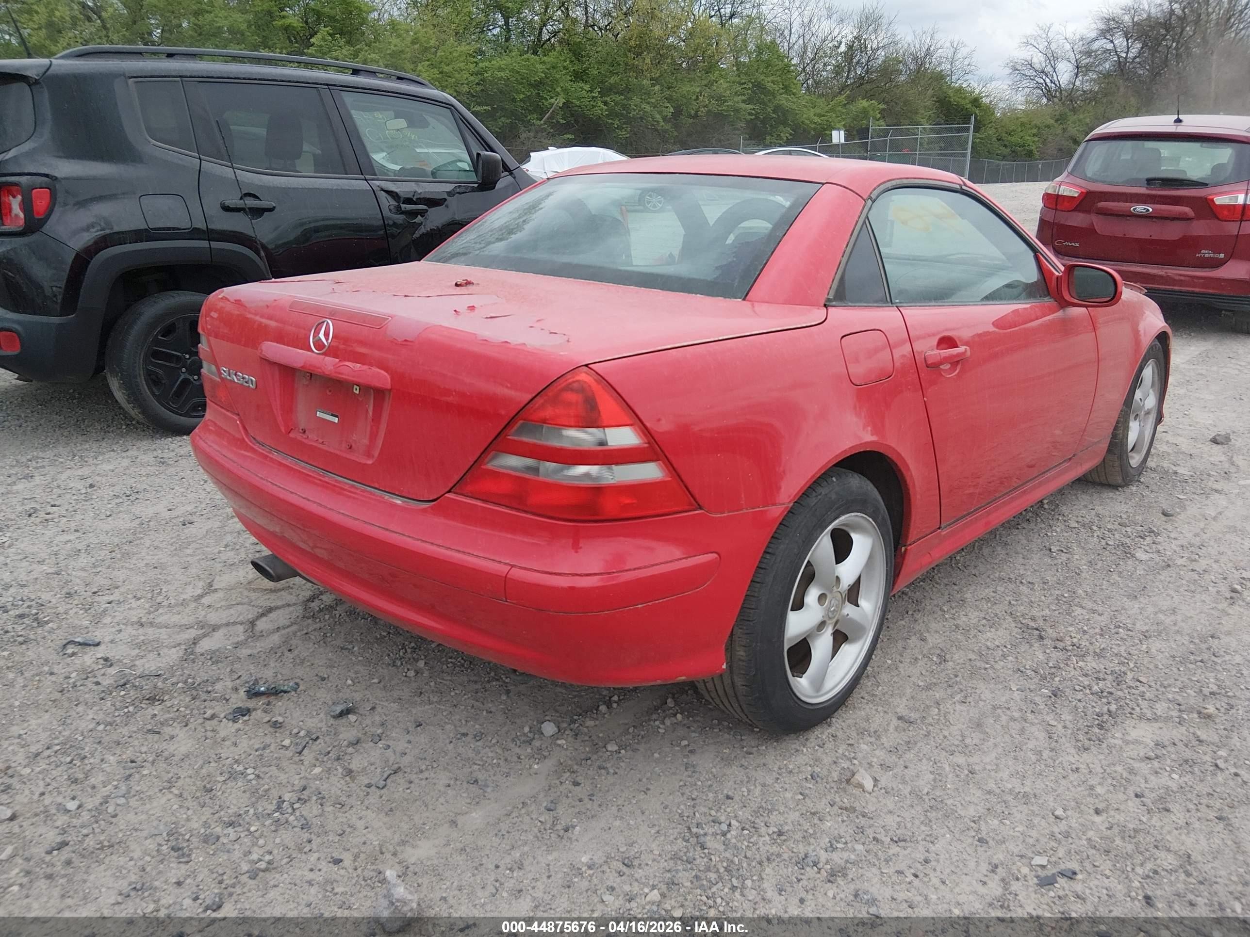 2002 Mercedes-benz Slk 320   Красный vin: WDBKK65F32F260149