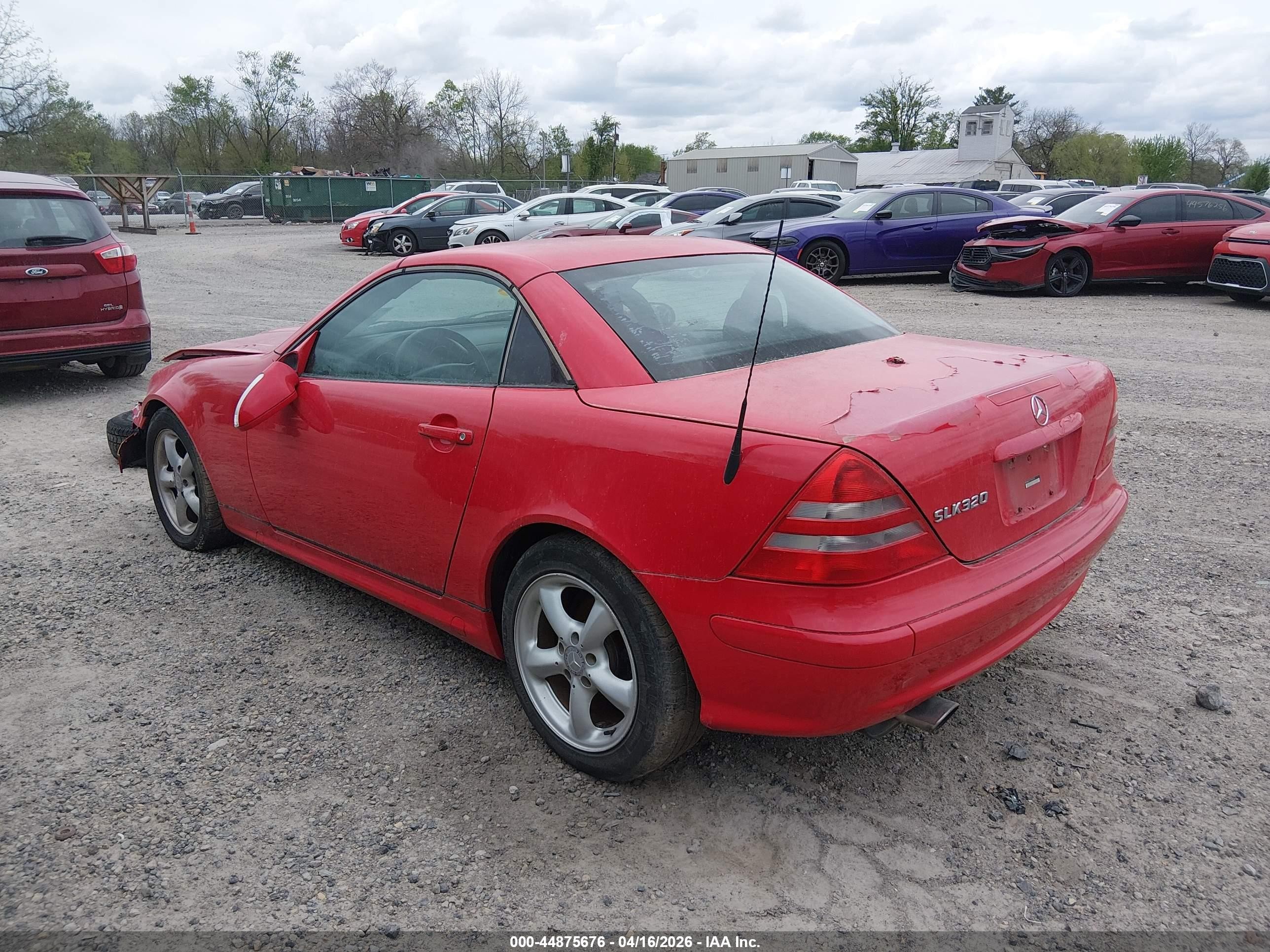 2002 Mercedes-benz Slk 320   Красный vin: WDBKK65F32F260149