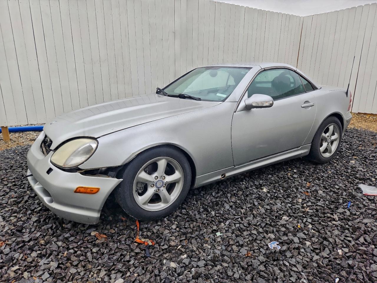 2001 Mercedes-benz Slk 320 Silver vin: WDBKK65F41F178865