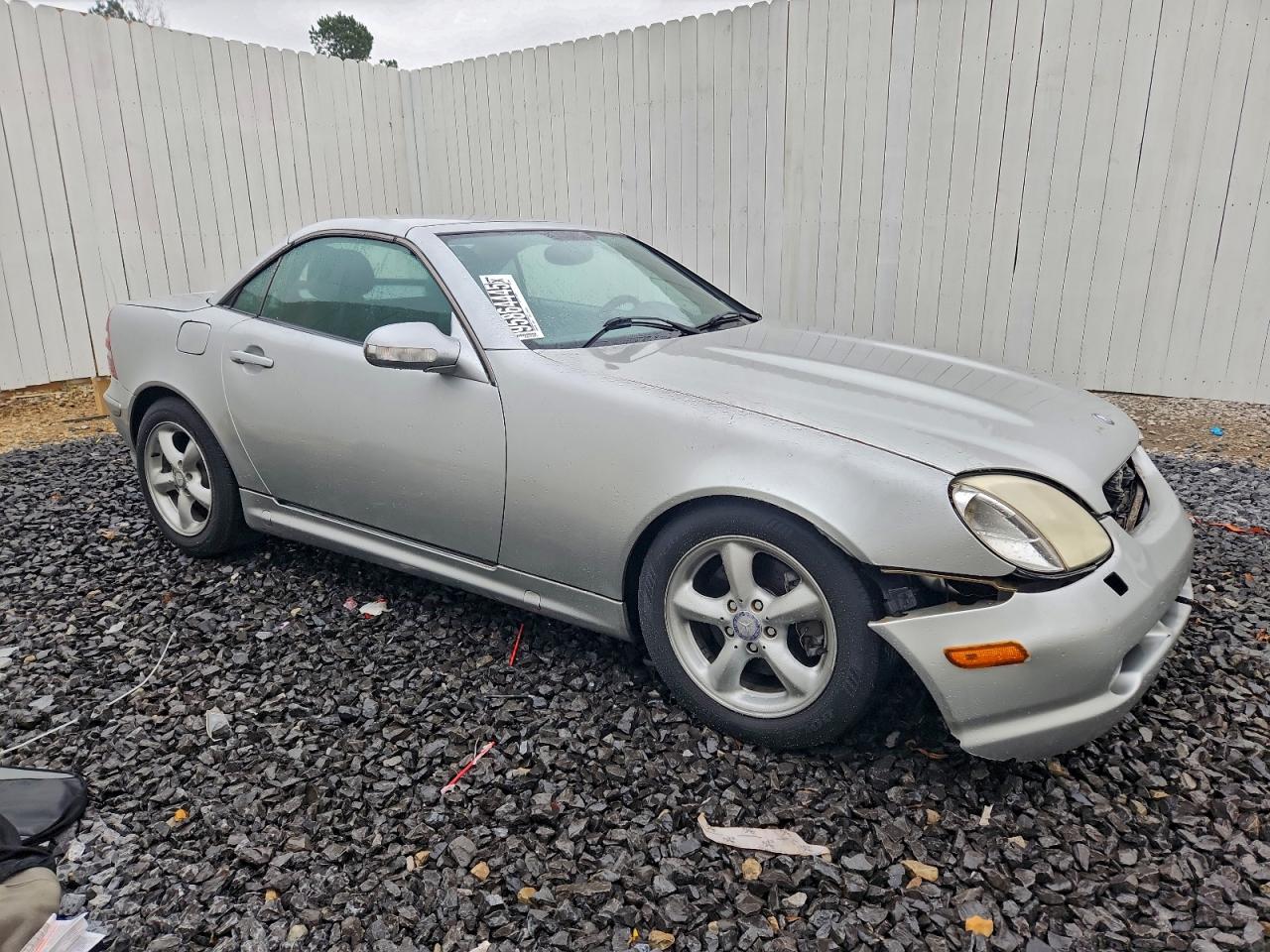 2001 Mercedes-benz Slk 320 Silver vin: WDBKK65F41F178865