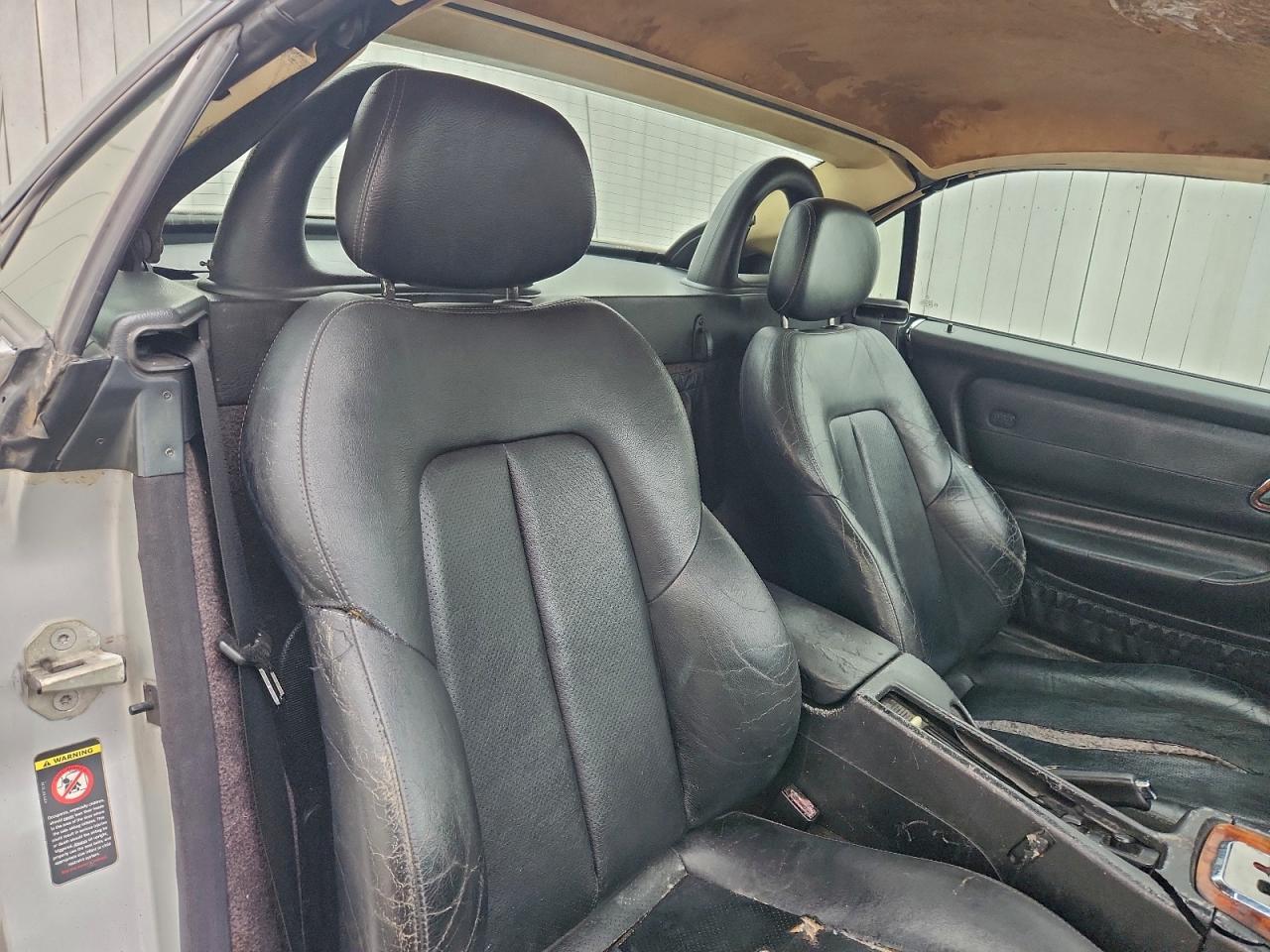 2001 Mercedes-benz Slk 320 Silver vin: WDBKK65F41F178865