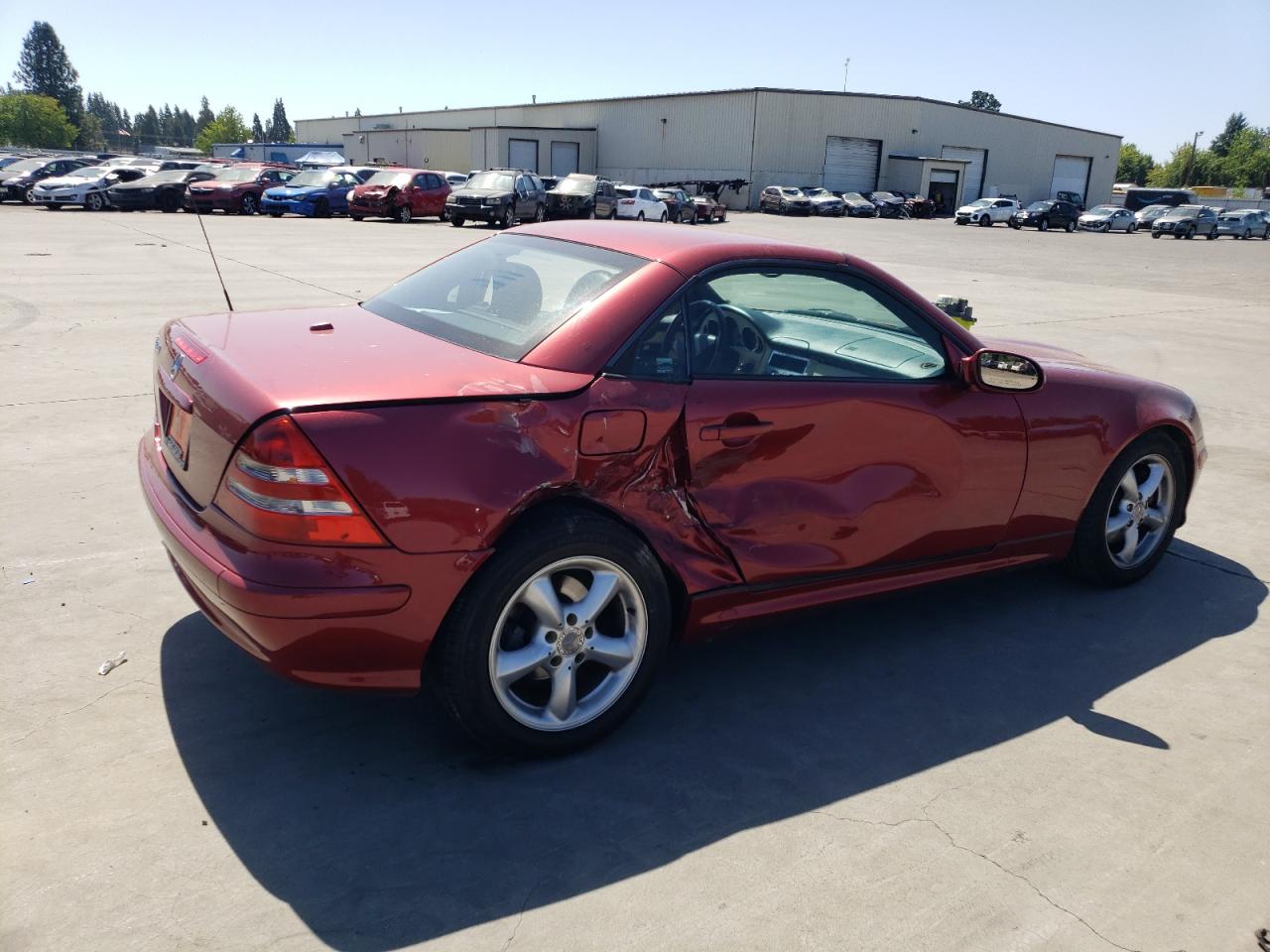 2001 Mercedes-benz Slk 320 Burgundy vin: WDBKK65F41F197285