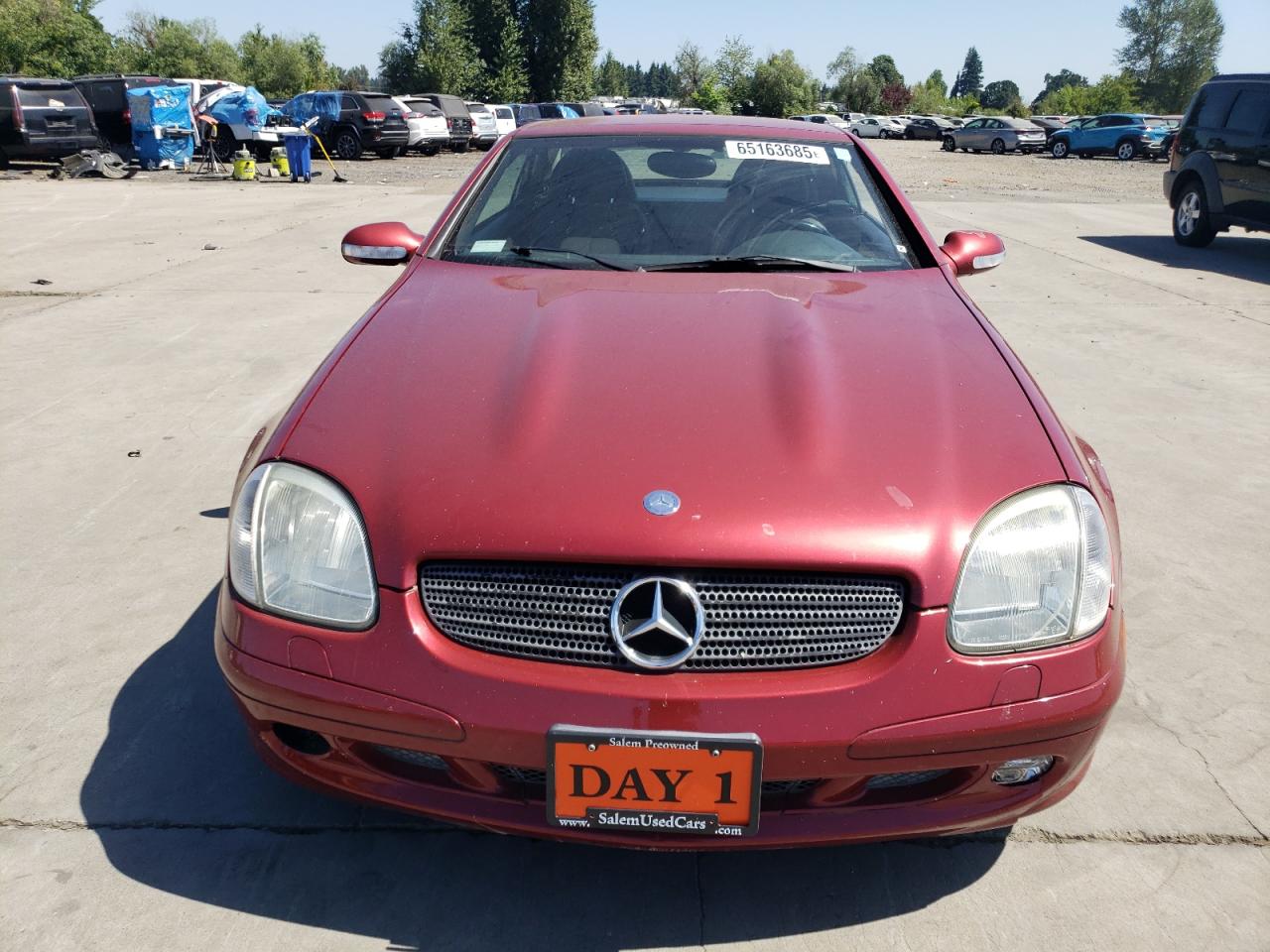 2001 Mercedes-benz Slk 320 Burgundy vin: WDBKK65F41F197285