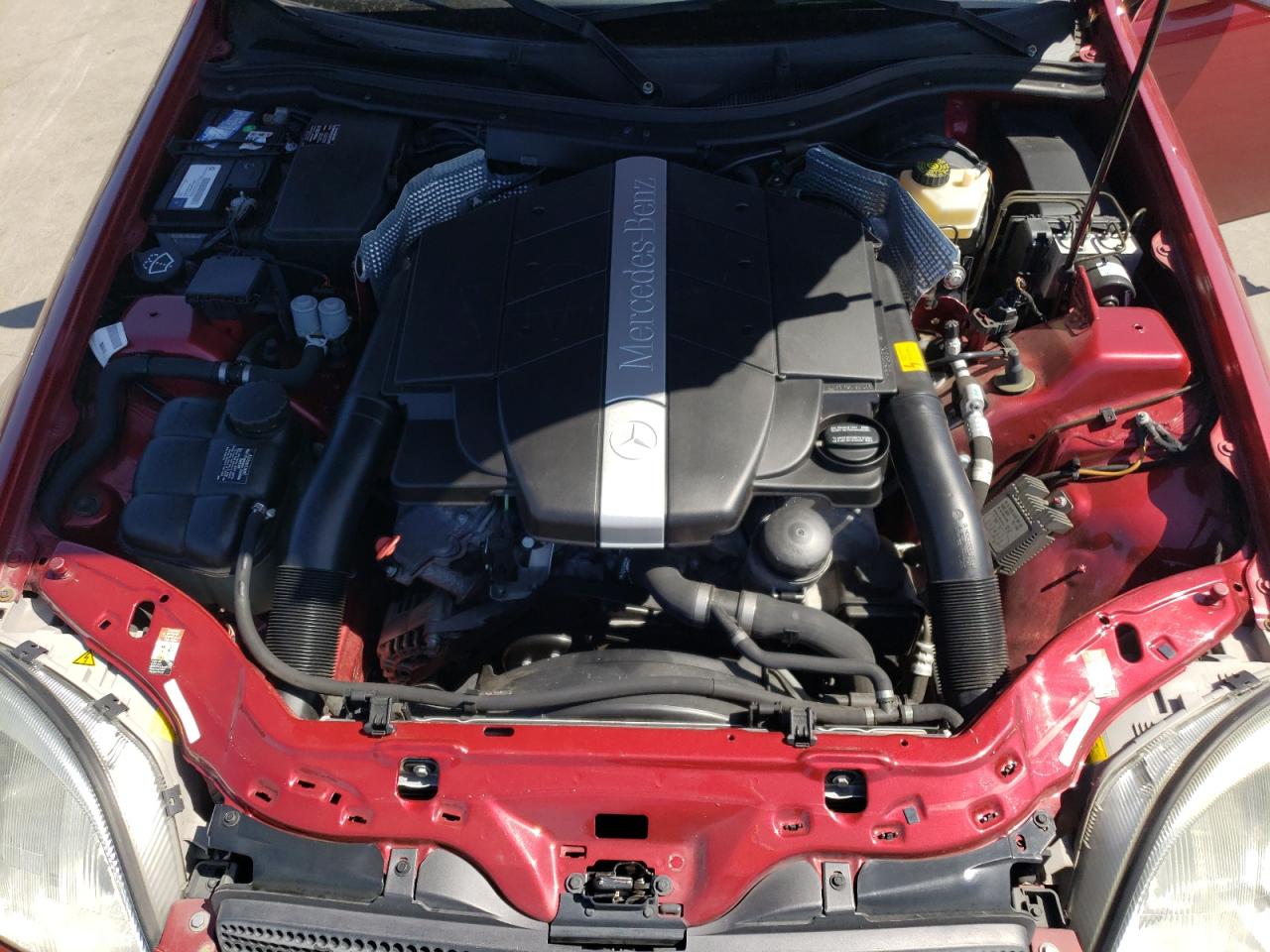 2001 Mercedes-benz Slk 320 Burgundy vin: WDBKK65F41F197285