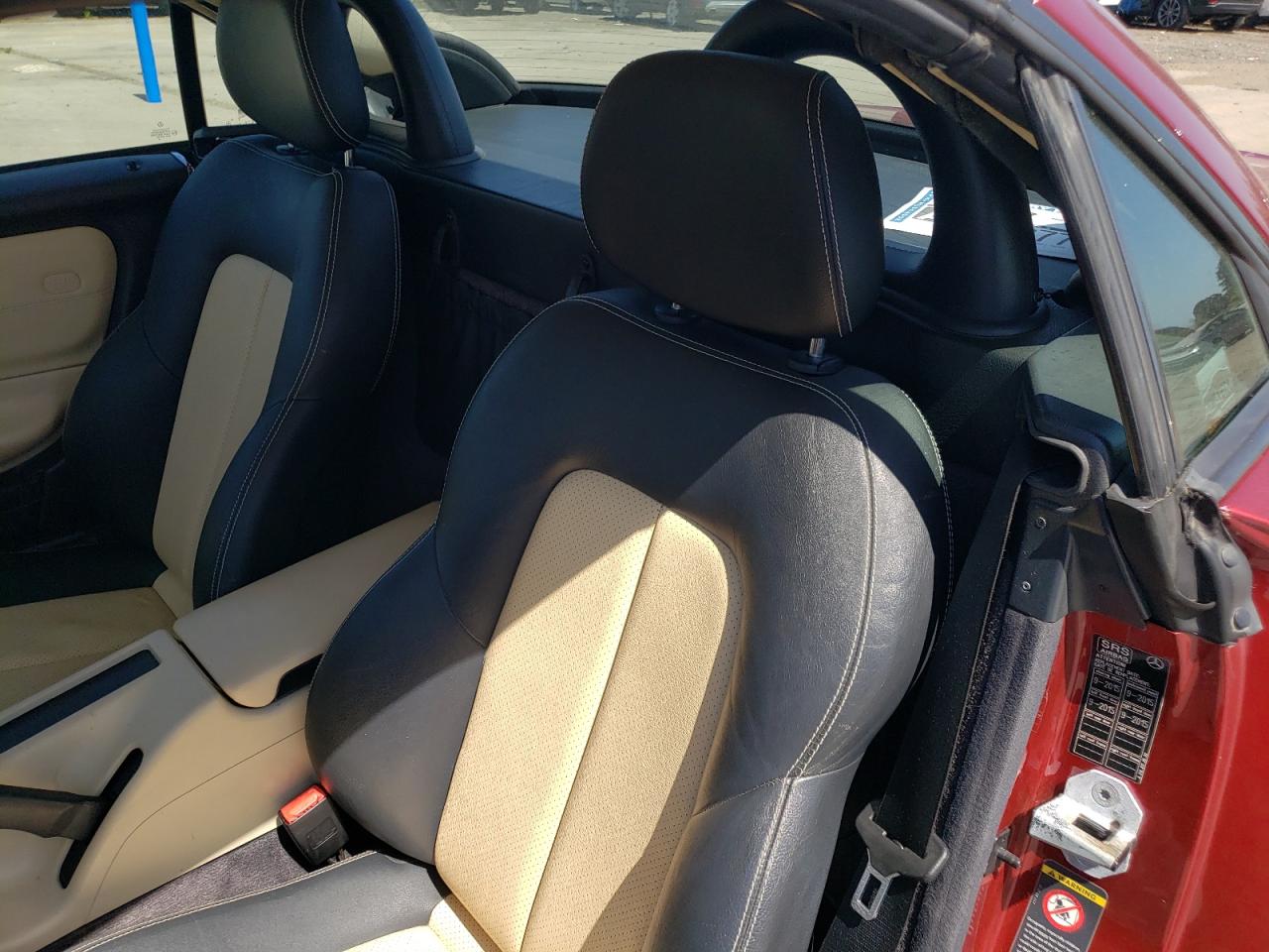 2001 Mercedes-benz Slk 320 Burgundy vin: WDBKK65F41F197285