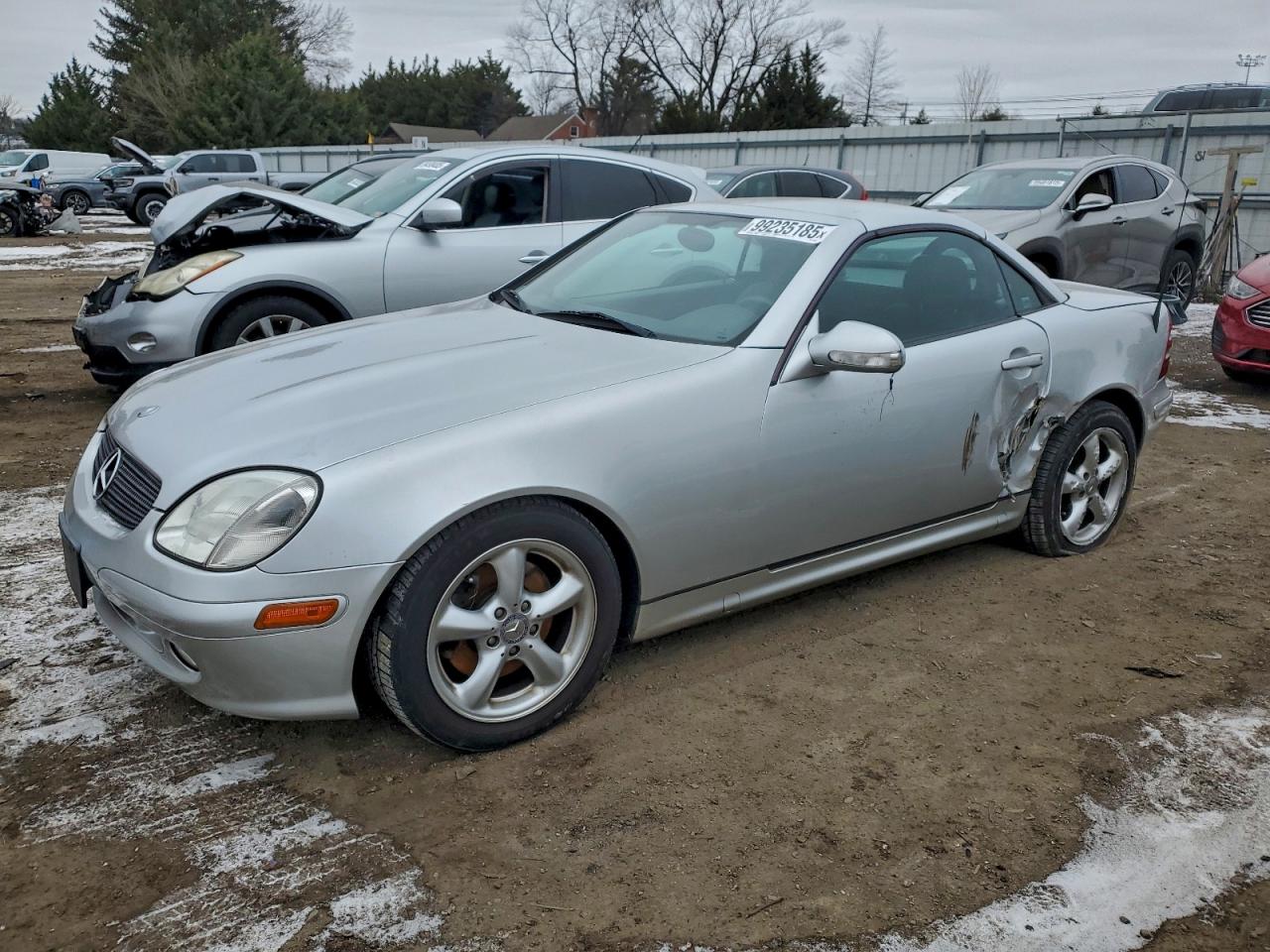 2001 Mercedes-benz Slk 320 Silver vin: WDBKK65F41F202940