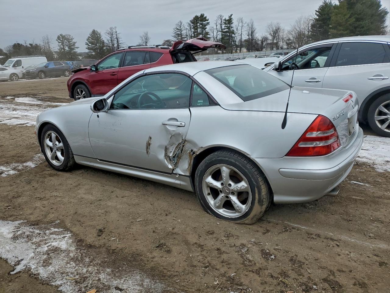 2001 Mercedes-benz Slk 320 Silver vin: WDBKK65F41F202940