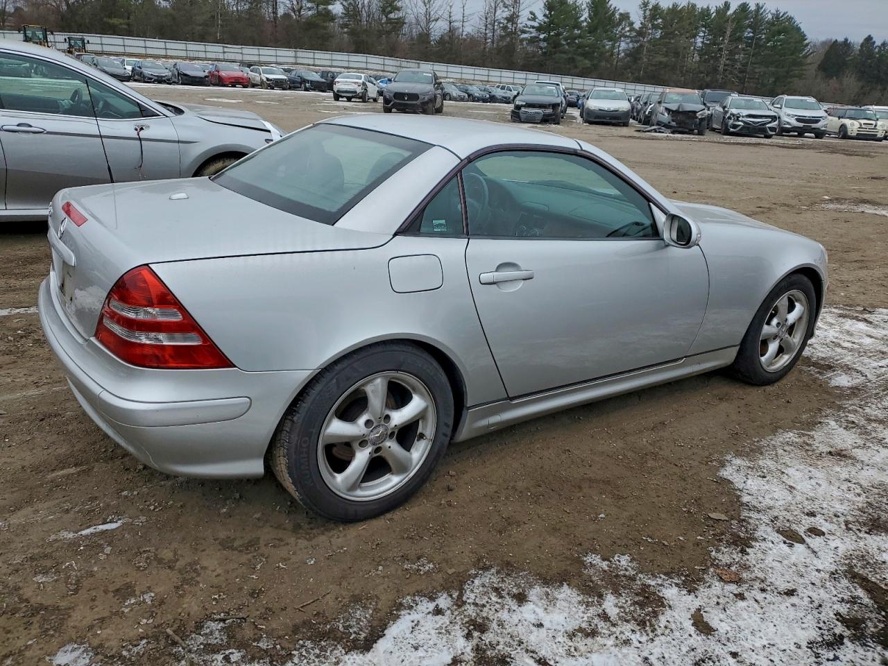 2001 Mercedes-benz Slk 320 Silver vin: WDBKK65F41F202940