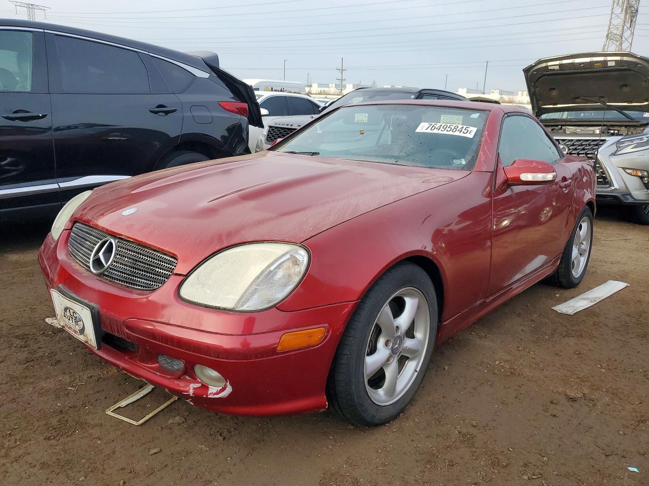 2001 Mercedes-benz Slk 320 Red vin: WDBKK65F41F211721