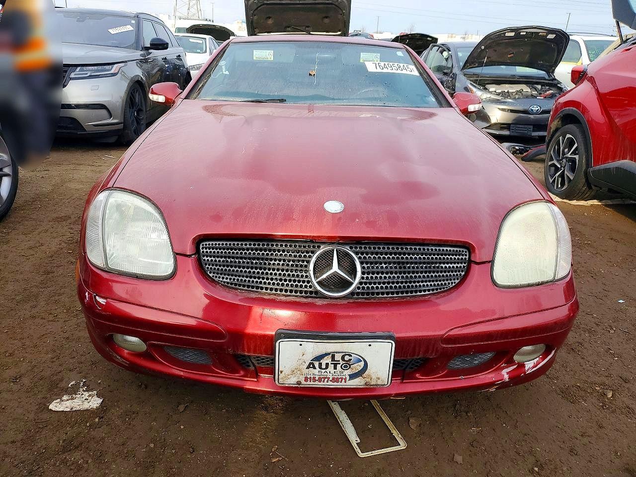 2001 Mercedes-benz Slk 320 Red vin: WDBKK65F41F211721