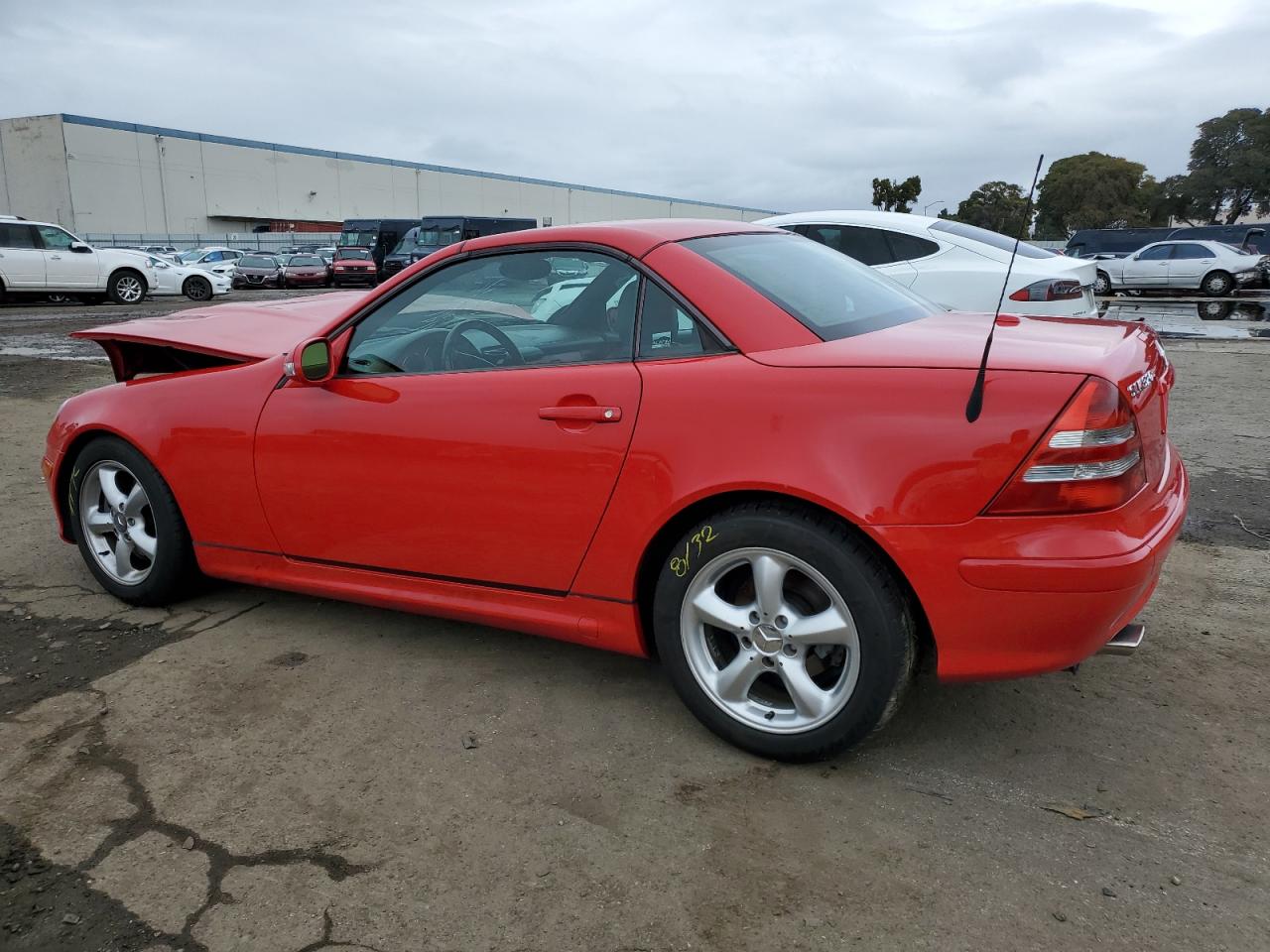 2001 Mercedes-benz Slk 320 Red vin: WDBKK65F41F226946