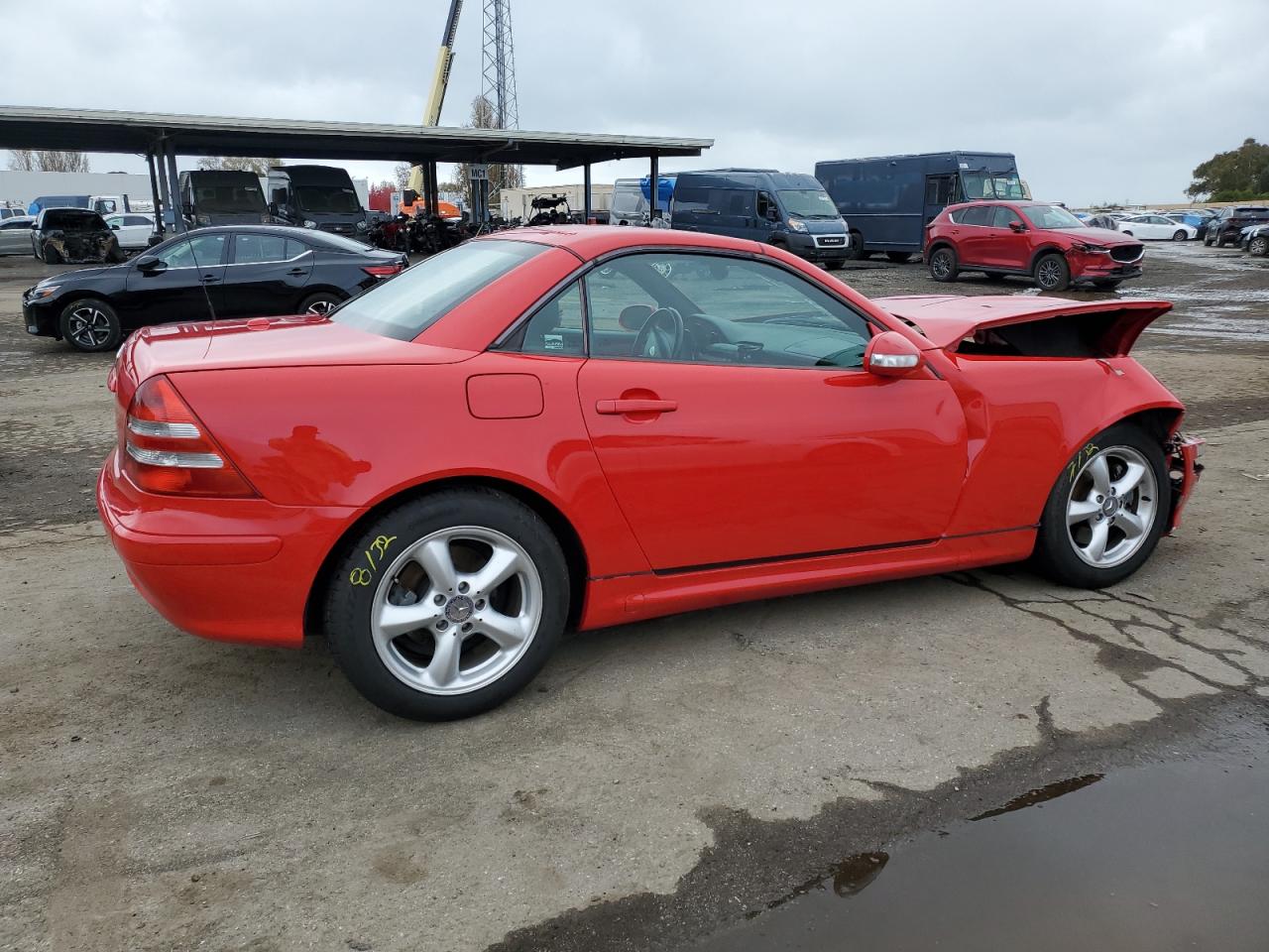 2001 Mercedes-benz Slk 320 Red vin: WDBKK65F41F226946