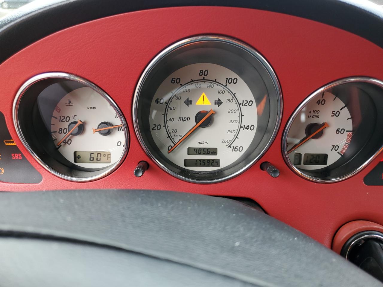 2001 Mercedes-benz Slk 320 Red vin: WDBKK65F41F226946