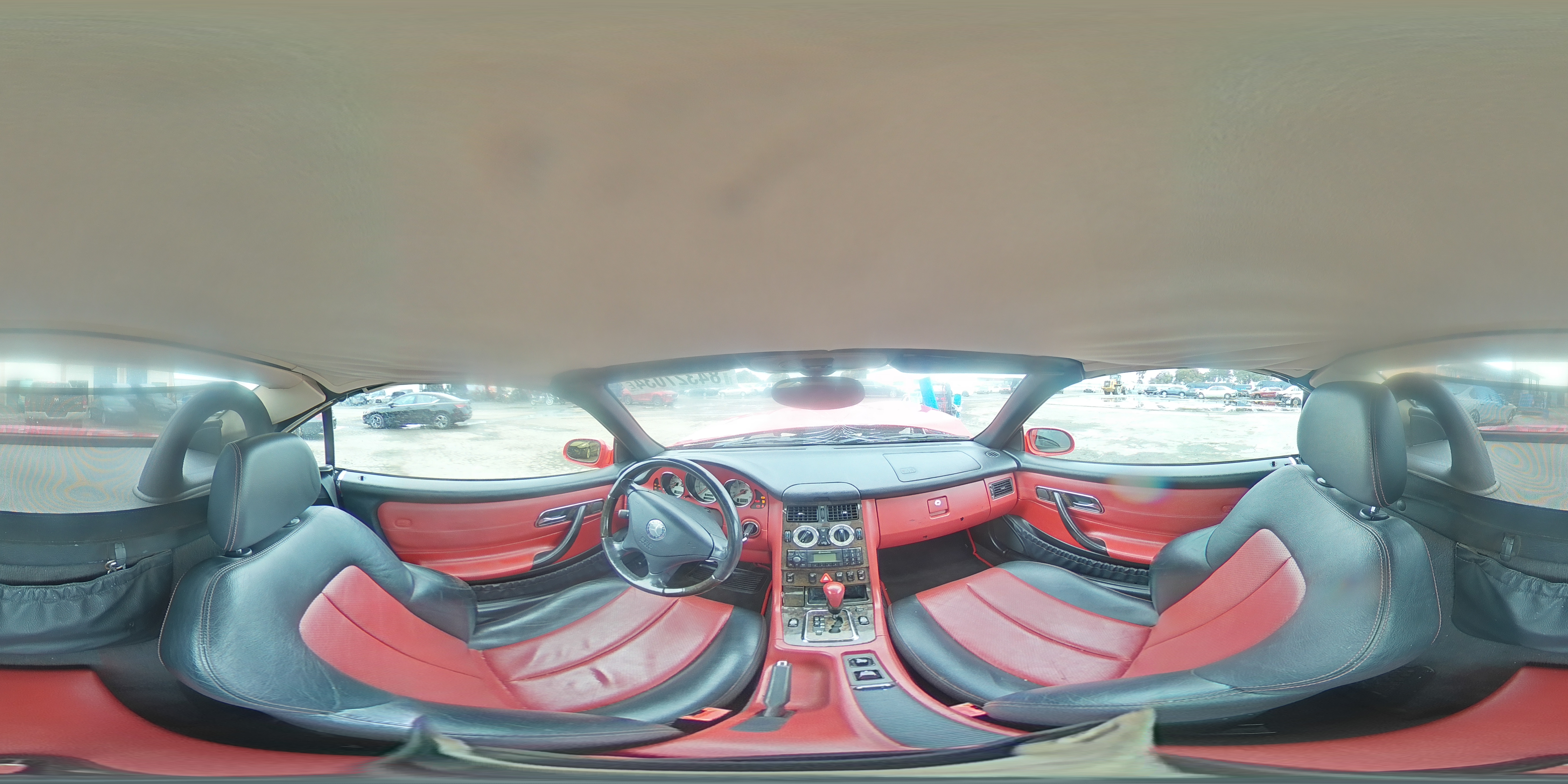 2001 Mercedes-benz Slk 320 Red vin: WDBKK65F41F226946