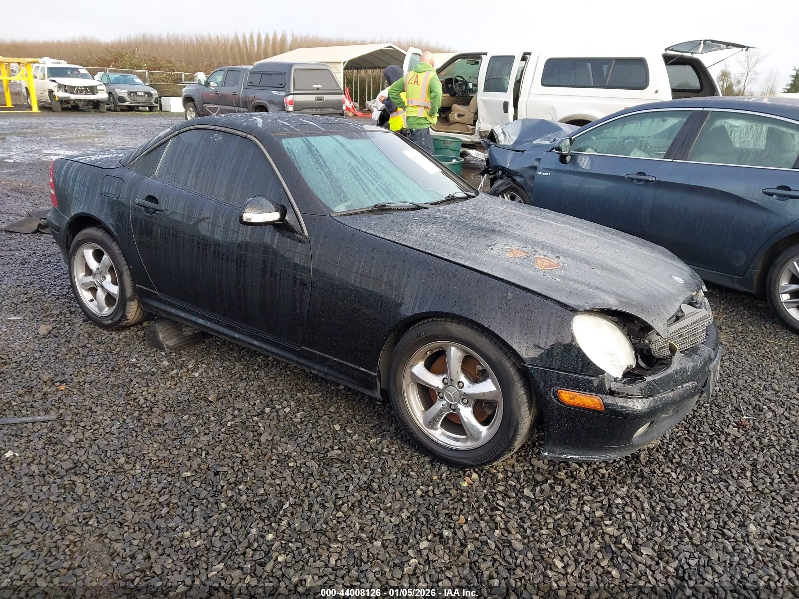 2002 Mercedes-benz Slk 320   Черный vin: WDBKK65F42F268714