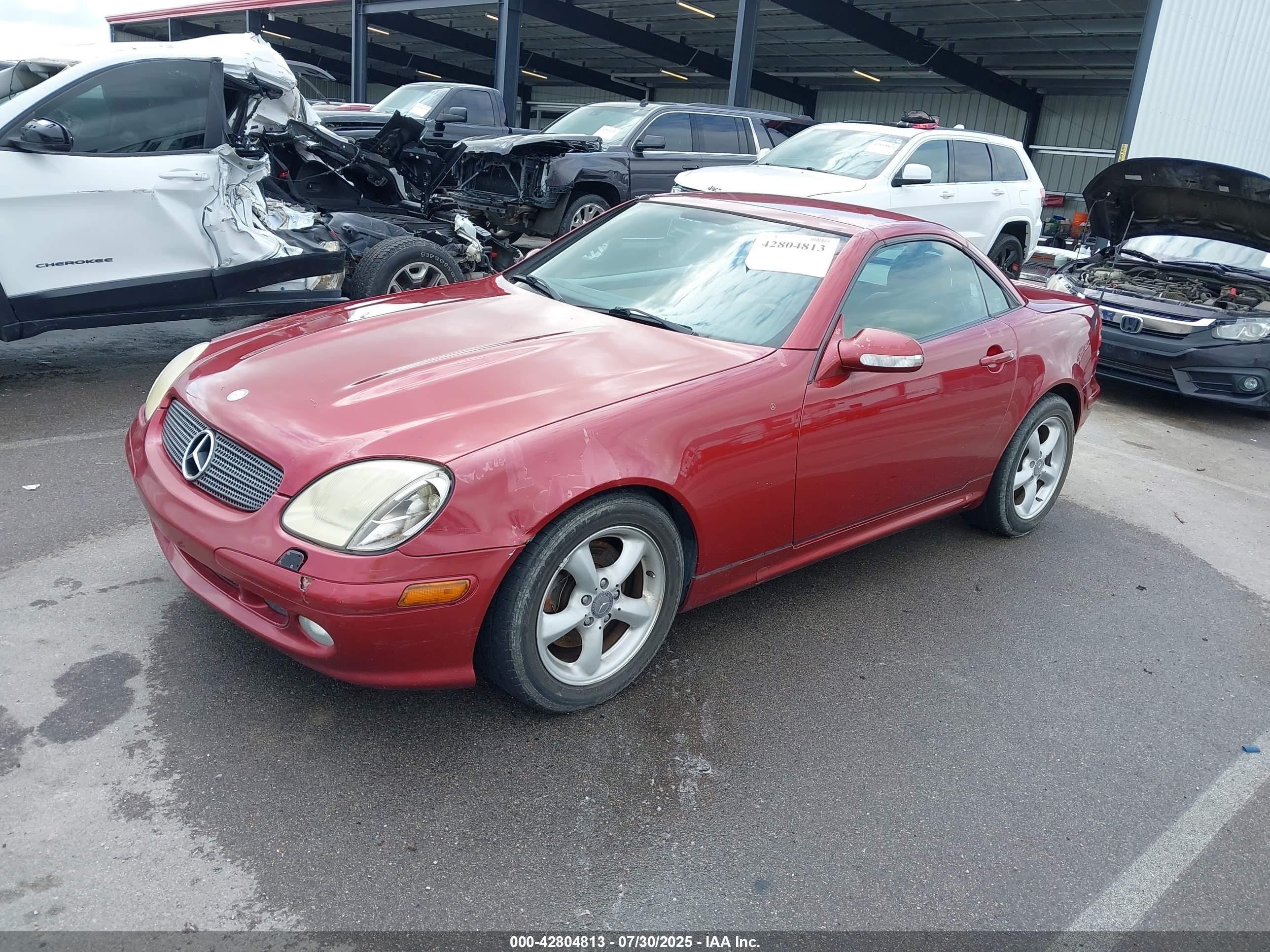 2003 Mercedes-benz Slk 320   Red vin: WDBKK65F43F278662