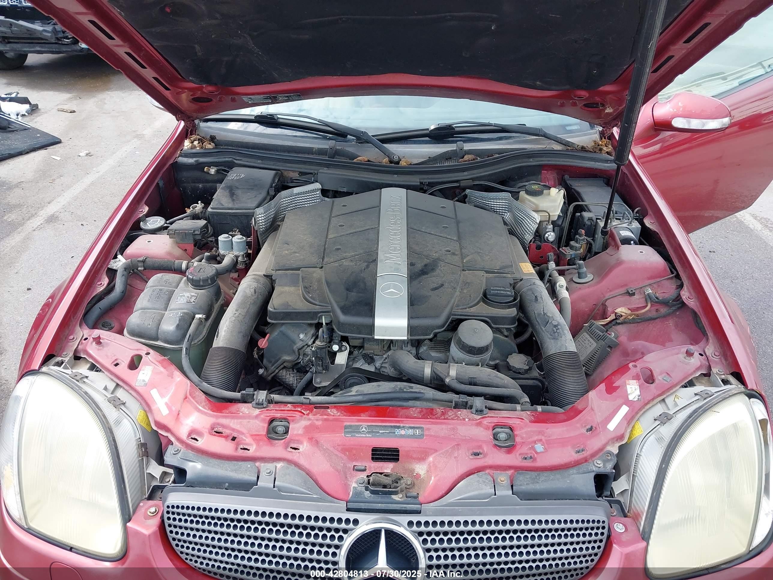 2003 Mercedes-benz Slk 320   Red vin: WDBKK65F43F278662