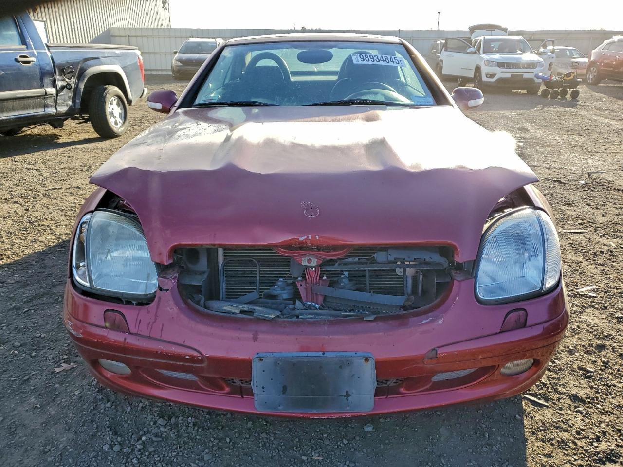 2001 Mercedes-benz Slk 320 Burgundy vin: WDBKK65F51F178437