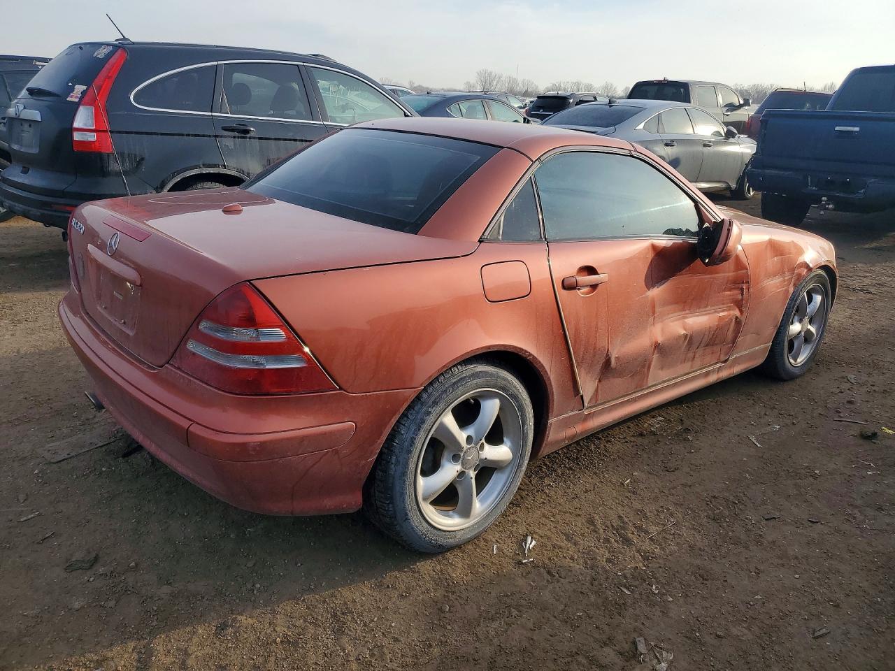 2001 Mercedes-benz Slk 320 Orange vin: WDBKK65F51F193357