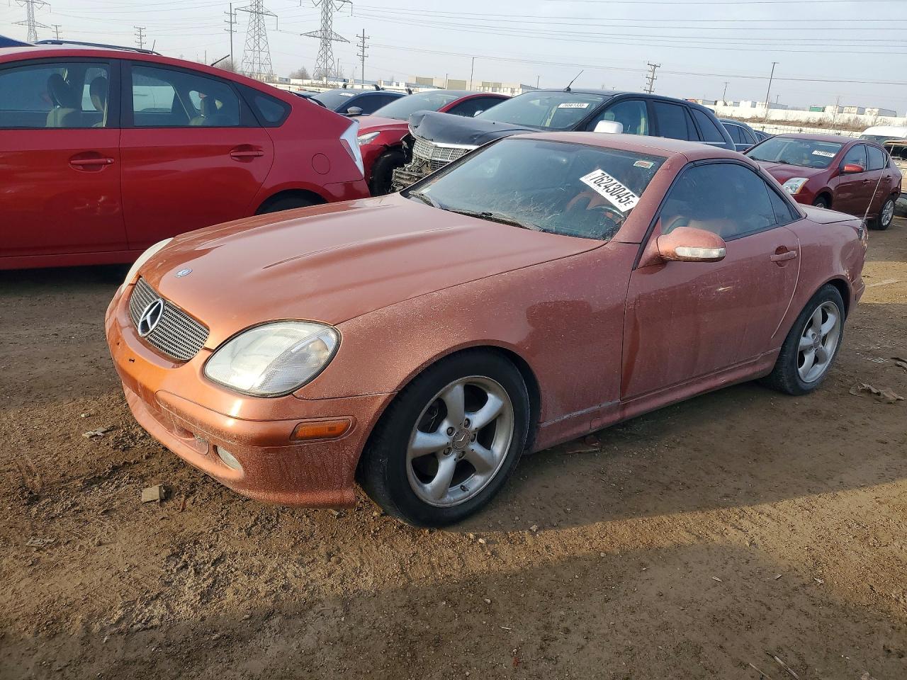 2001 Mercedes-benz Slk 320 Orange vin: WDBKK65F51F193357