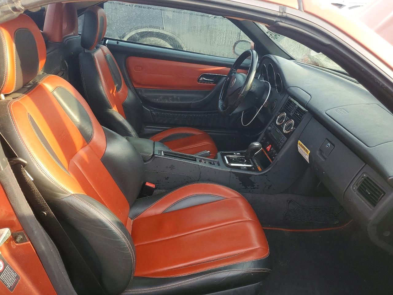 2001 Mercedes-benz Slk 320 Orange vin: WDBKK65F51F193357