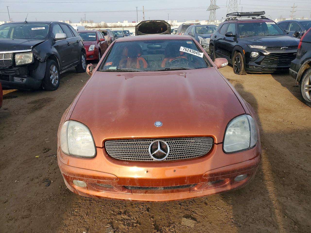 2001 Mercedes-benz Slk 320 Orange vin: WDBKK65F51F193357