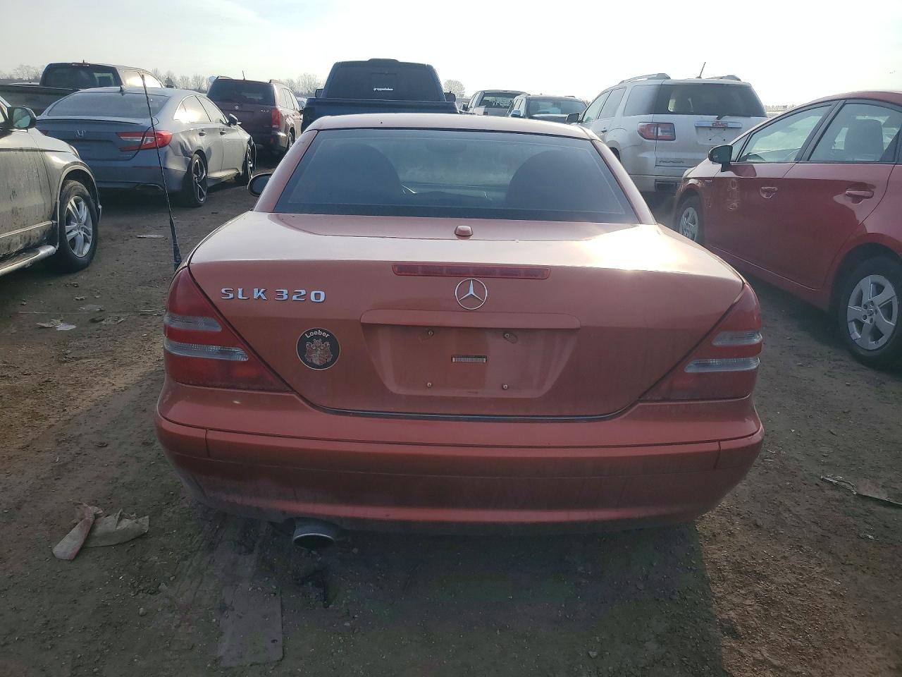2001 Mercedes-benz Slk 320 Orange vin: WDBKK65F51F193357