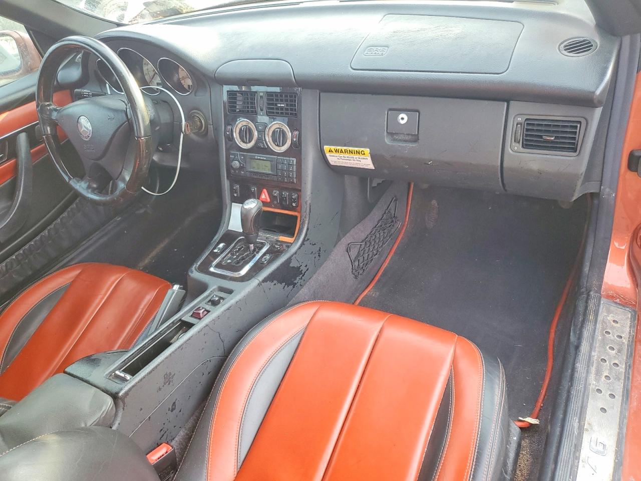 2001 Mercedes-benz Slk 320 Orange vin: WDBKK65F51F193357