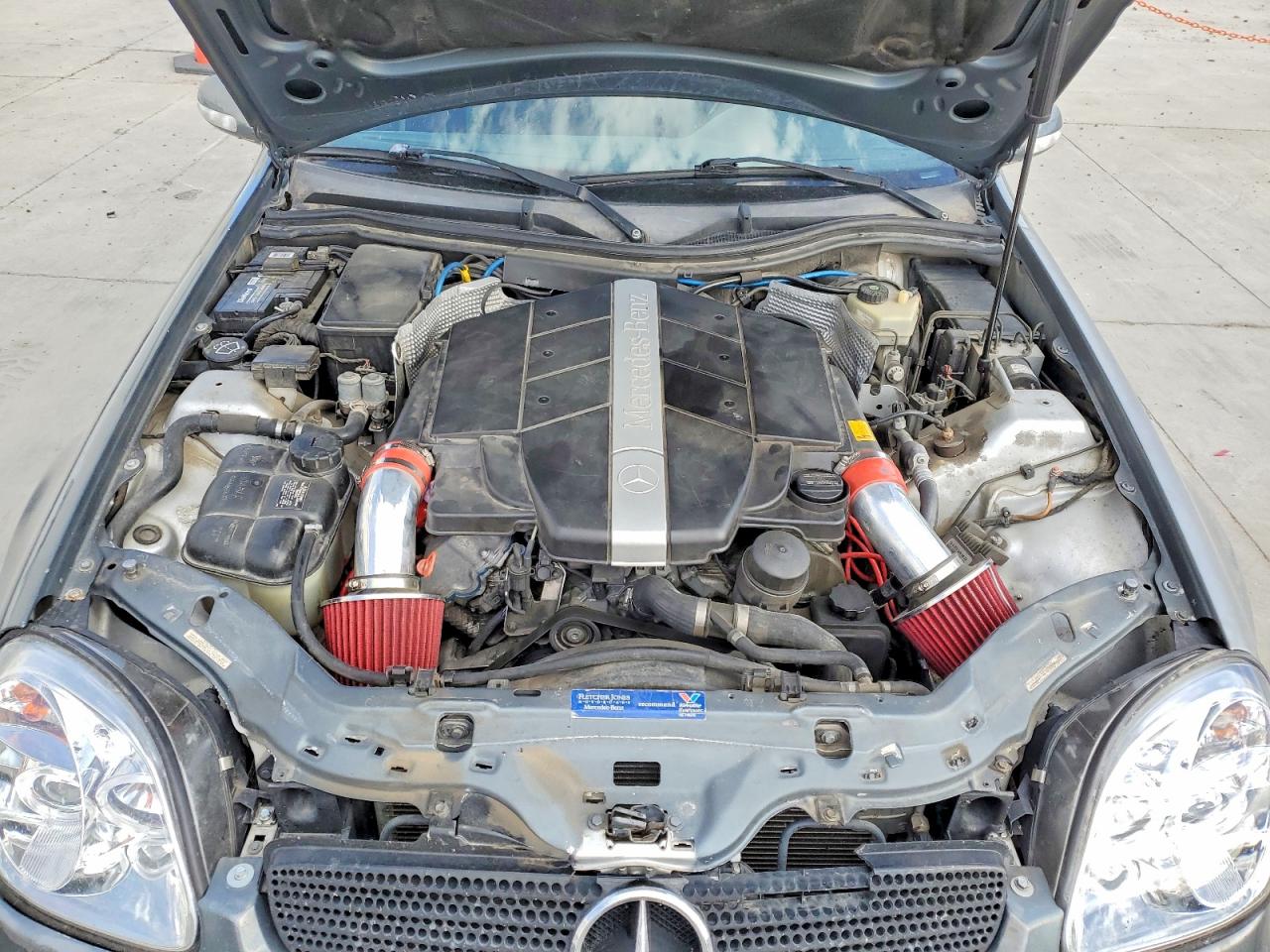 2001 Mercedes-benz Slk 320 Silver vin: WDBKK65F51F213428