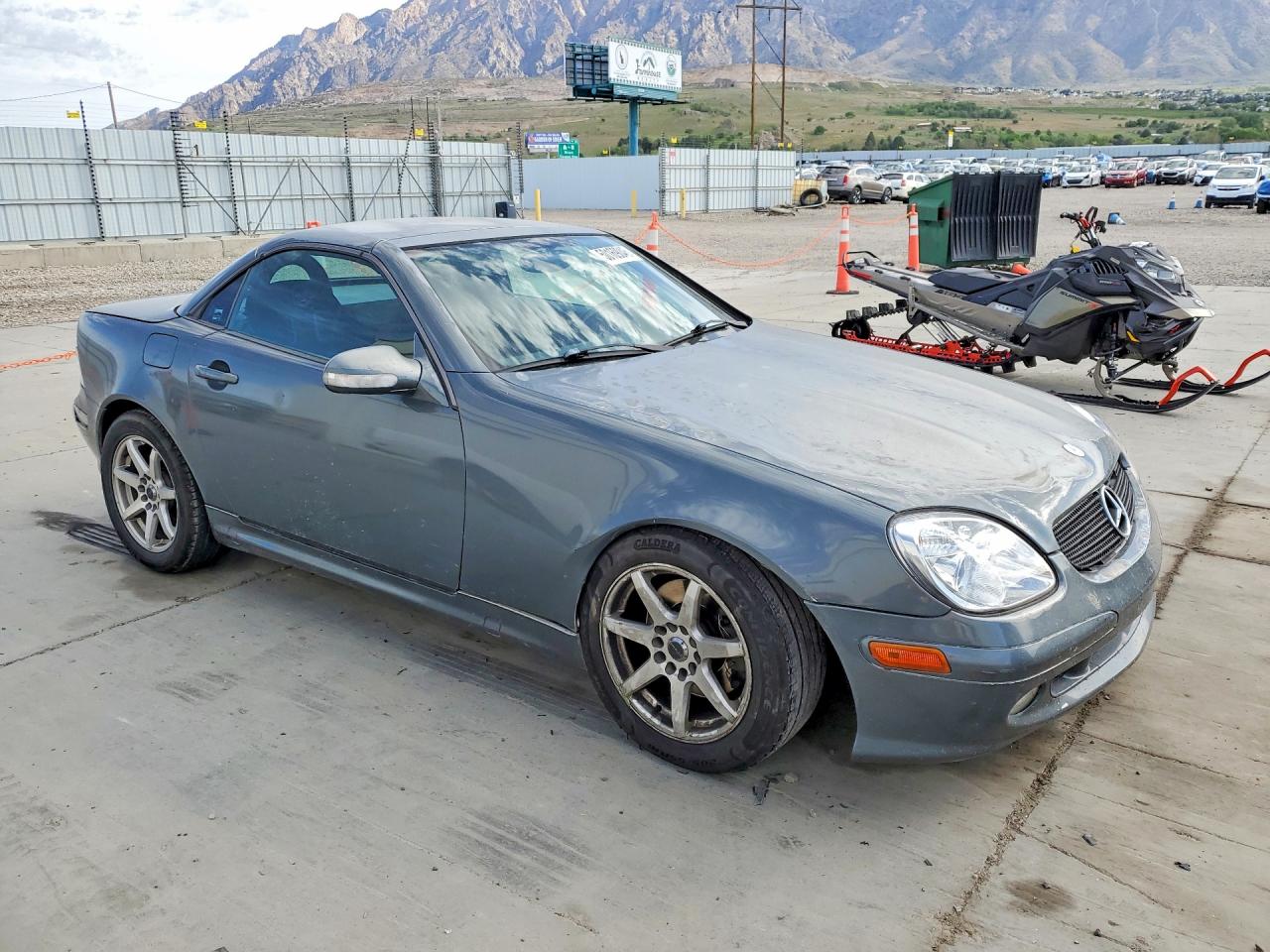2001 Mercedes-benz Slk 320 Silver vin: WDBKK65F51F213428