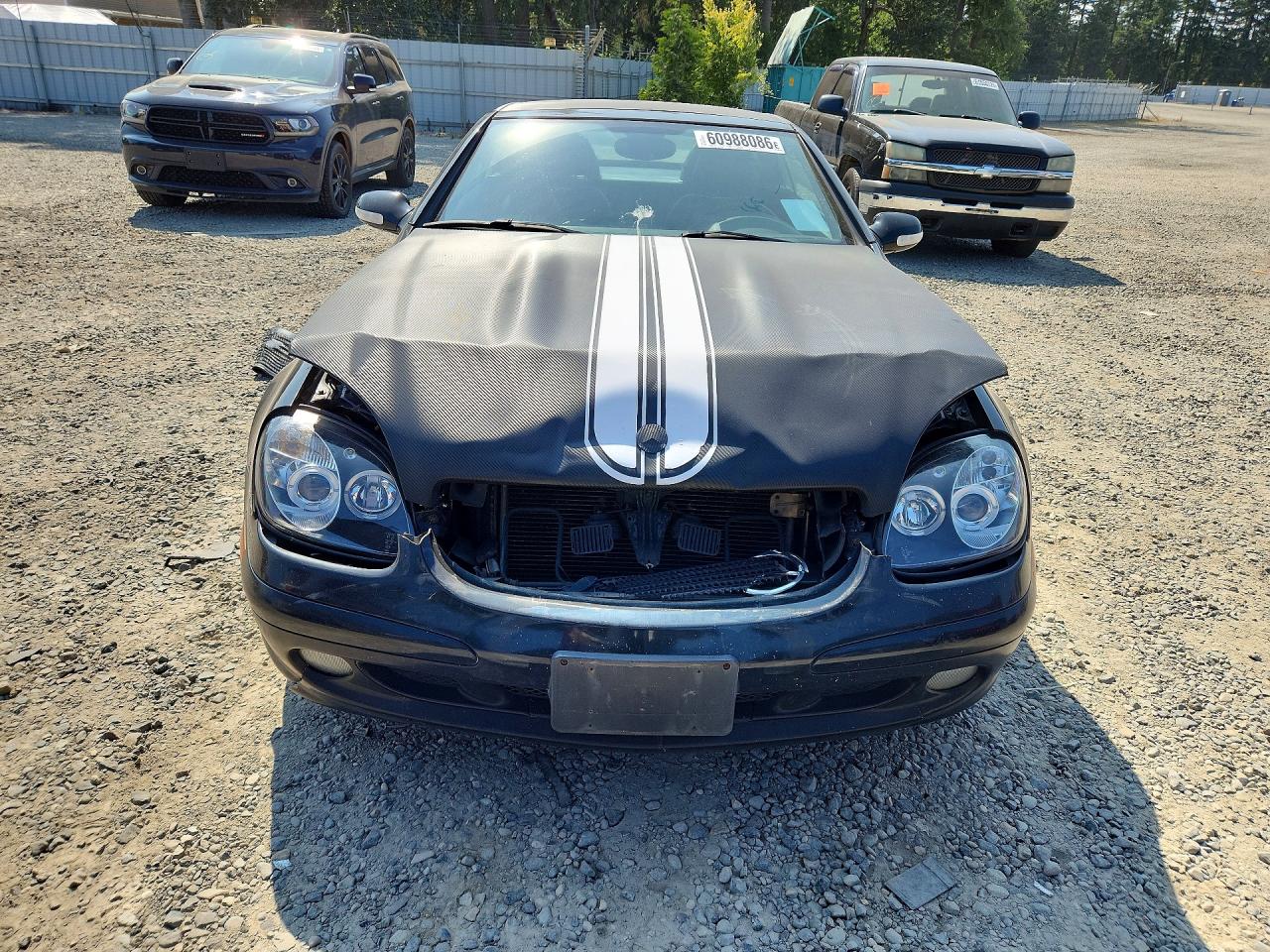 2001 Mercedes-benz Slk 320 Black vin: WDBKK65F51F225742