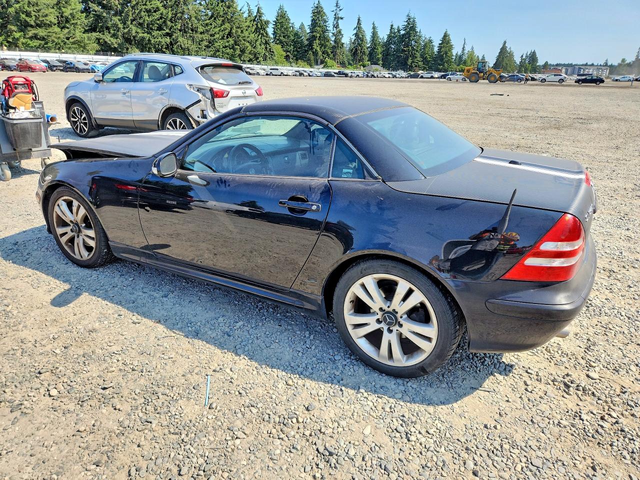 2001 Mercedes-benz Slk 320 Black vin: WDBKK65F51F225742