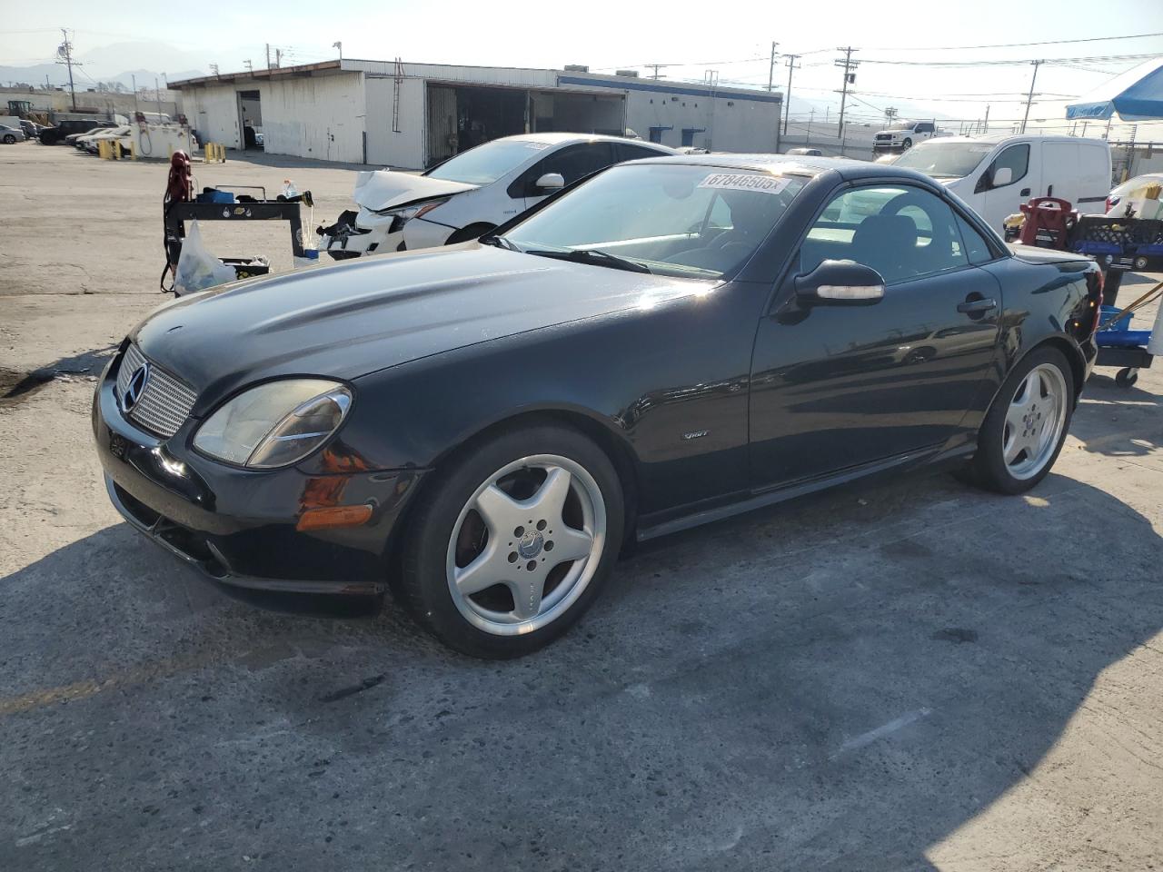 2001 Mercedes-benz Slk 320 Black vin: WDBKK65F51F227765