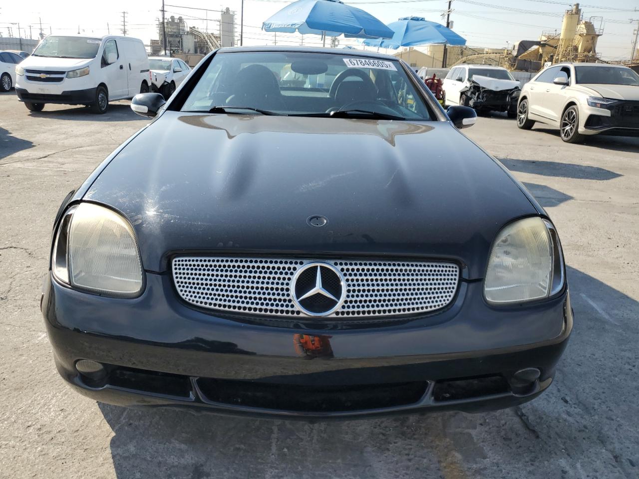 2001 Mercedes-benz Slk 320 Black vin: WDBKK65F51F227765