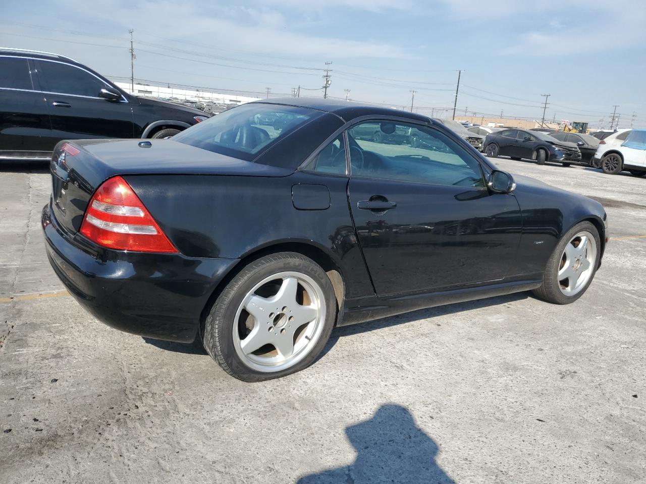 2001 Mercedes-benz Slk 320 Black vin: WDBKK65F51F227765