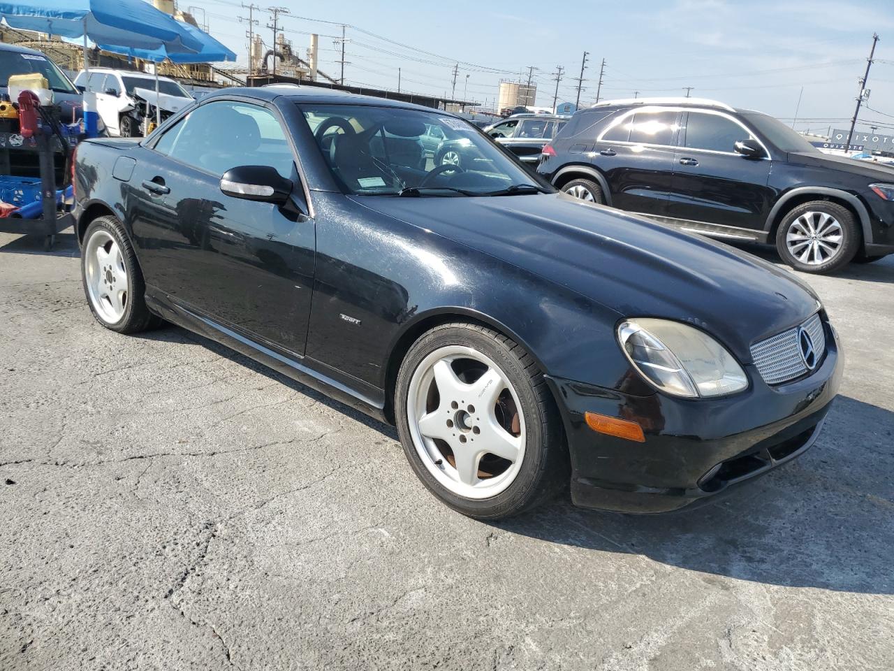 2001 Mercedes-benz Slk 320 Black vin: WDBKK65F51F227765