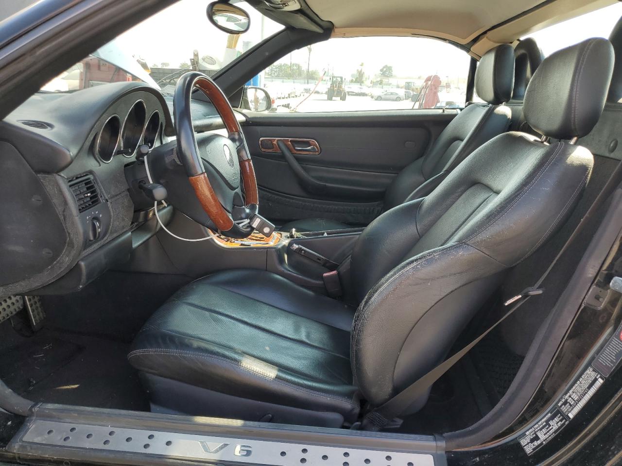 2001 Mercedes-benz Slk 320 Black vin: WDBKK65F51F227765