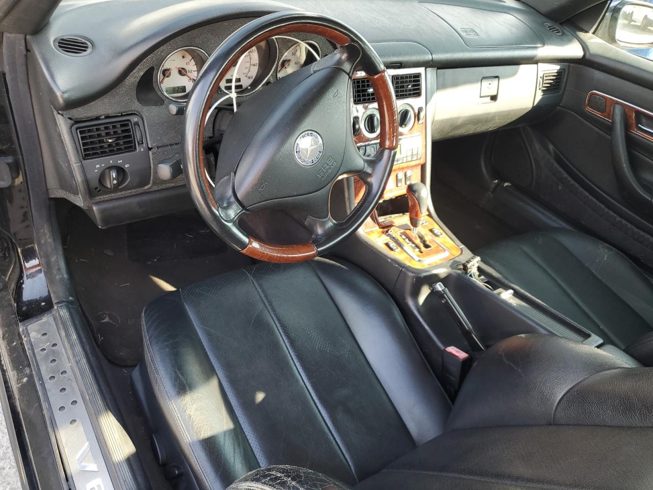 2001 Mercedes-benz Slk 320 Black vin: WDBKK65F51F227765