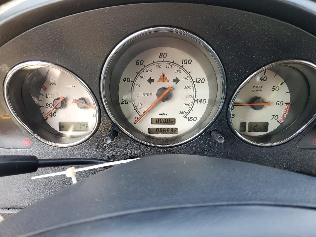 2001 Mercedes-benz Slk 320 Black vin: WDBKK65F51F227765