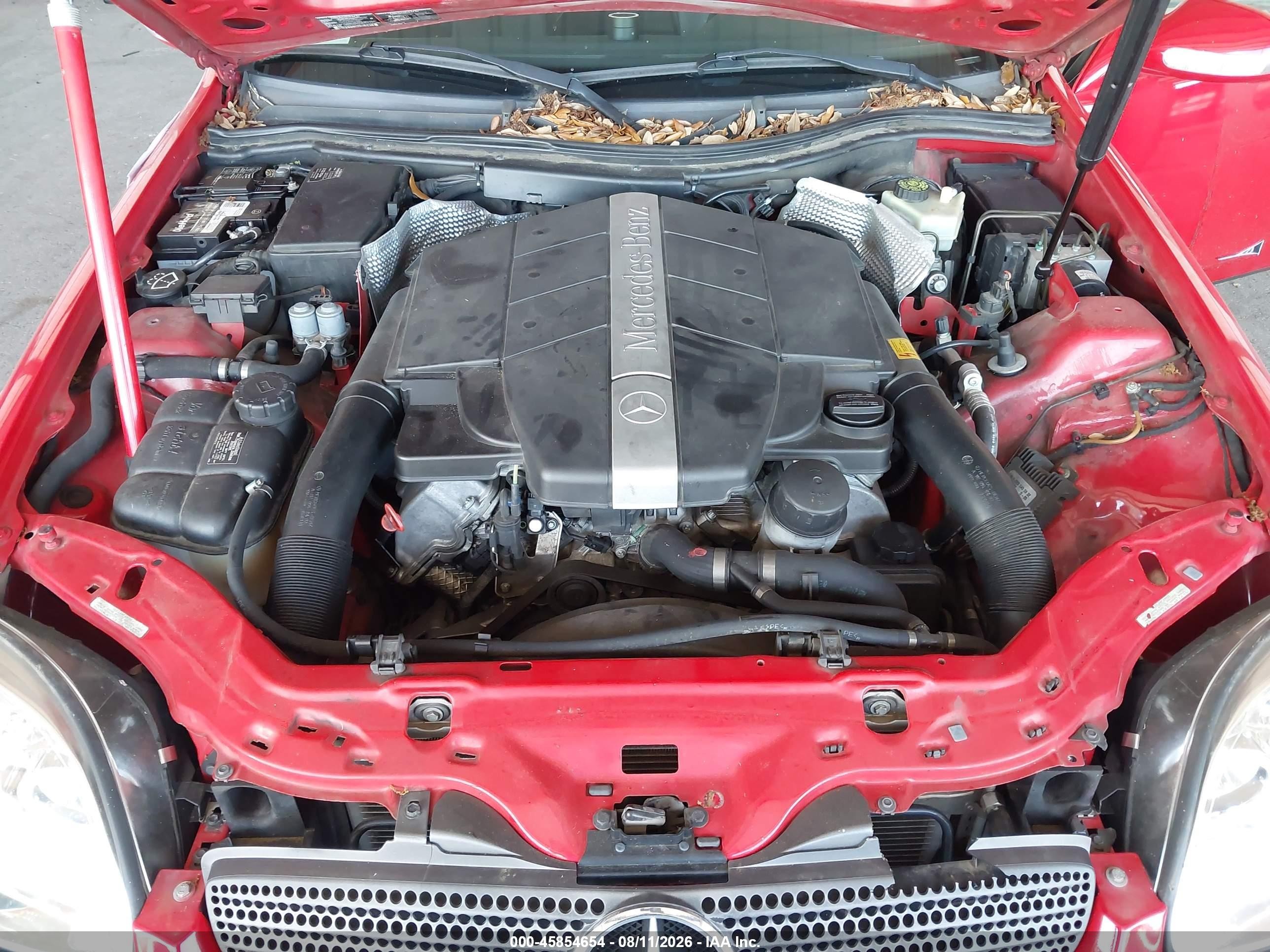 2001 Mercedes-benz Slk 320   Red vin: WDBKK65F51F232335