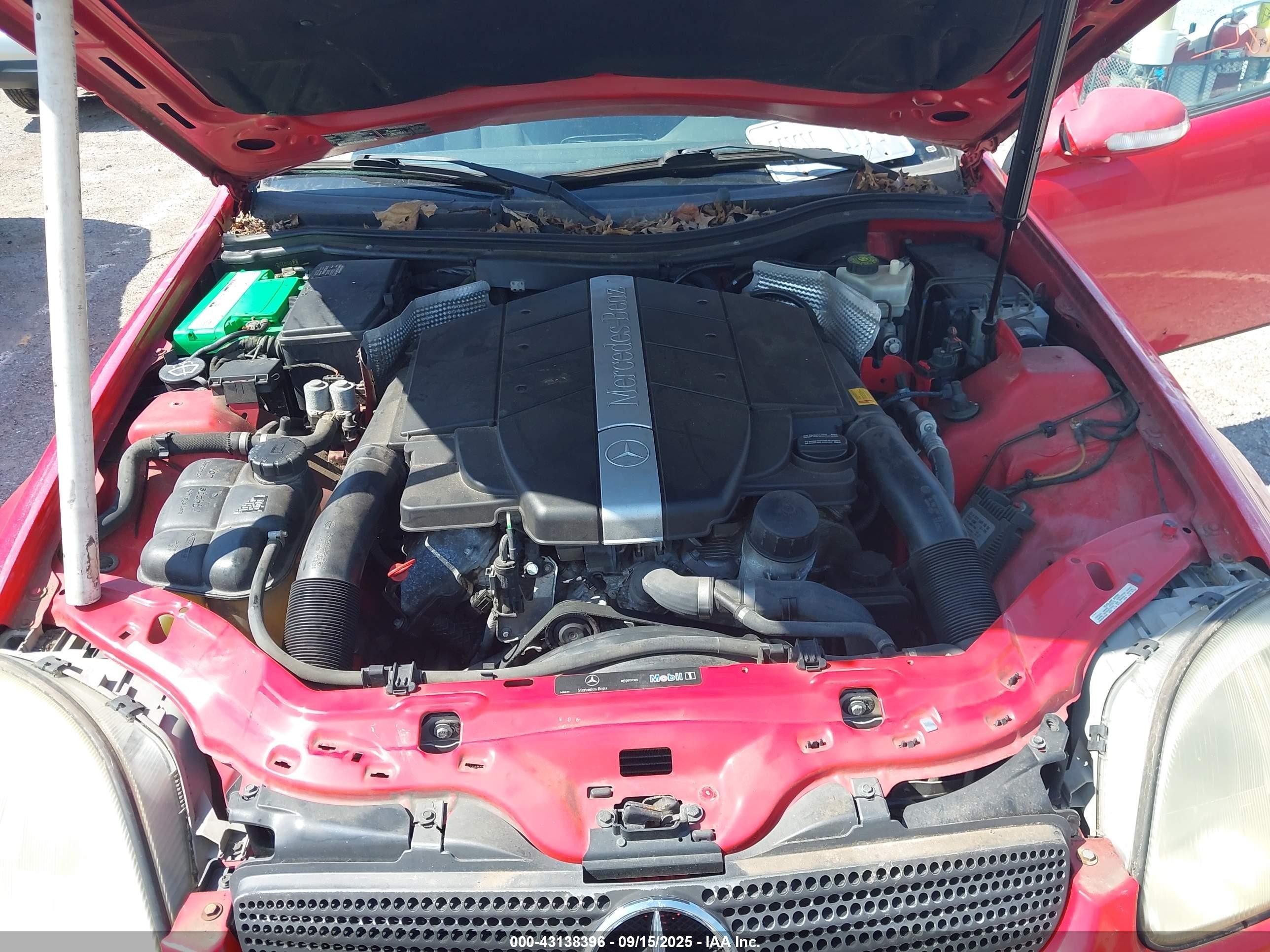 2002 Mercedes-benz Slk 320   Красный vin: WDBKK65F52F250464