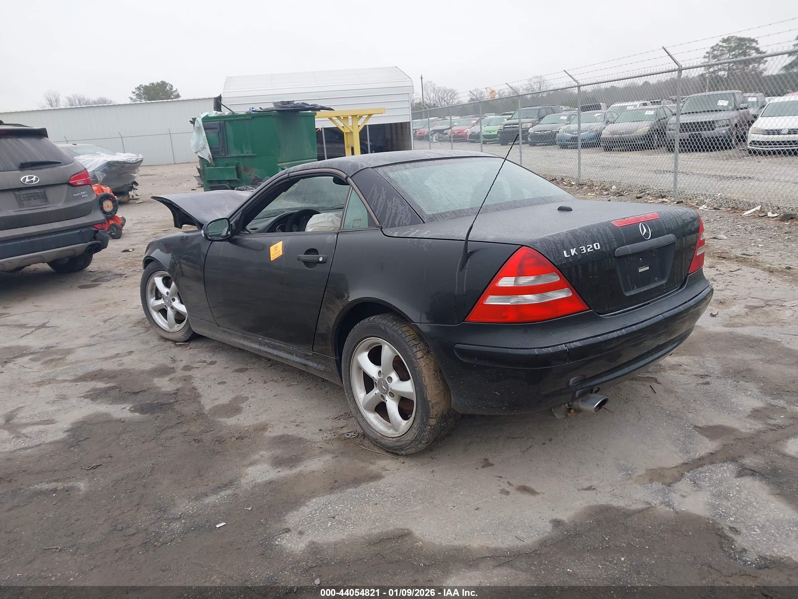 2003 Mercedes-benz Slk 320 Black vin: WDBKK65F53F278279