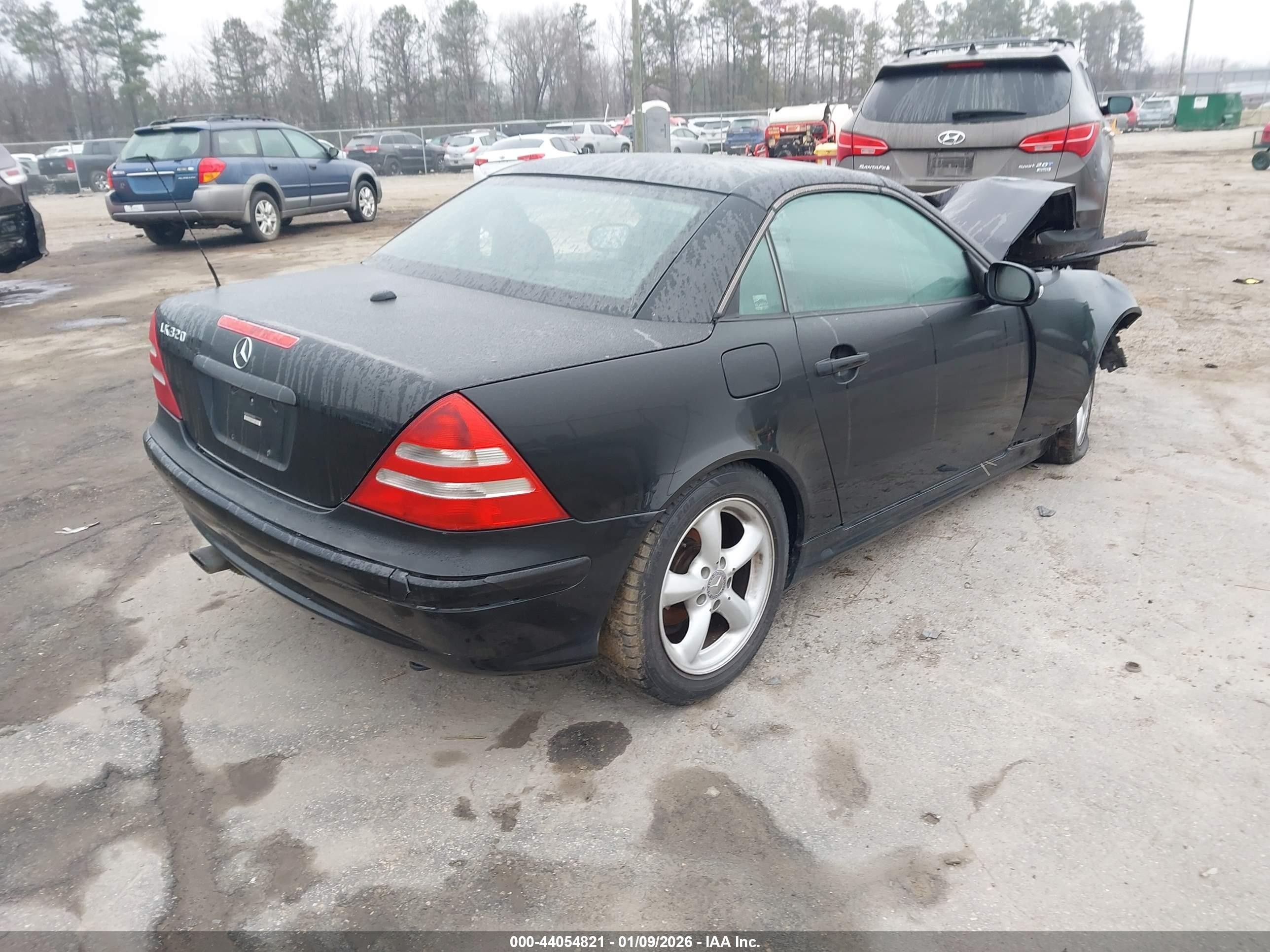 2003 Mercedes-benz Slk 320 Black vin: WDBKK65F53F278279