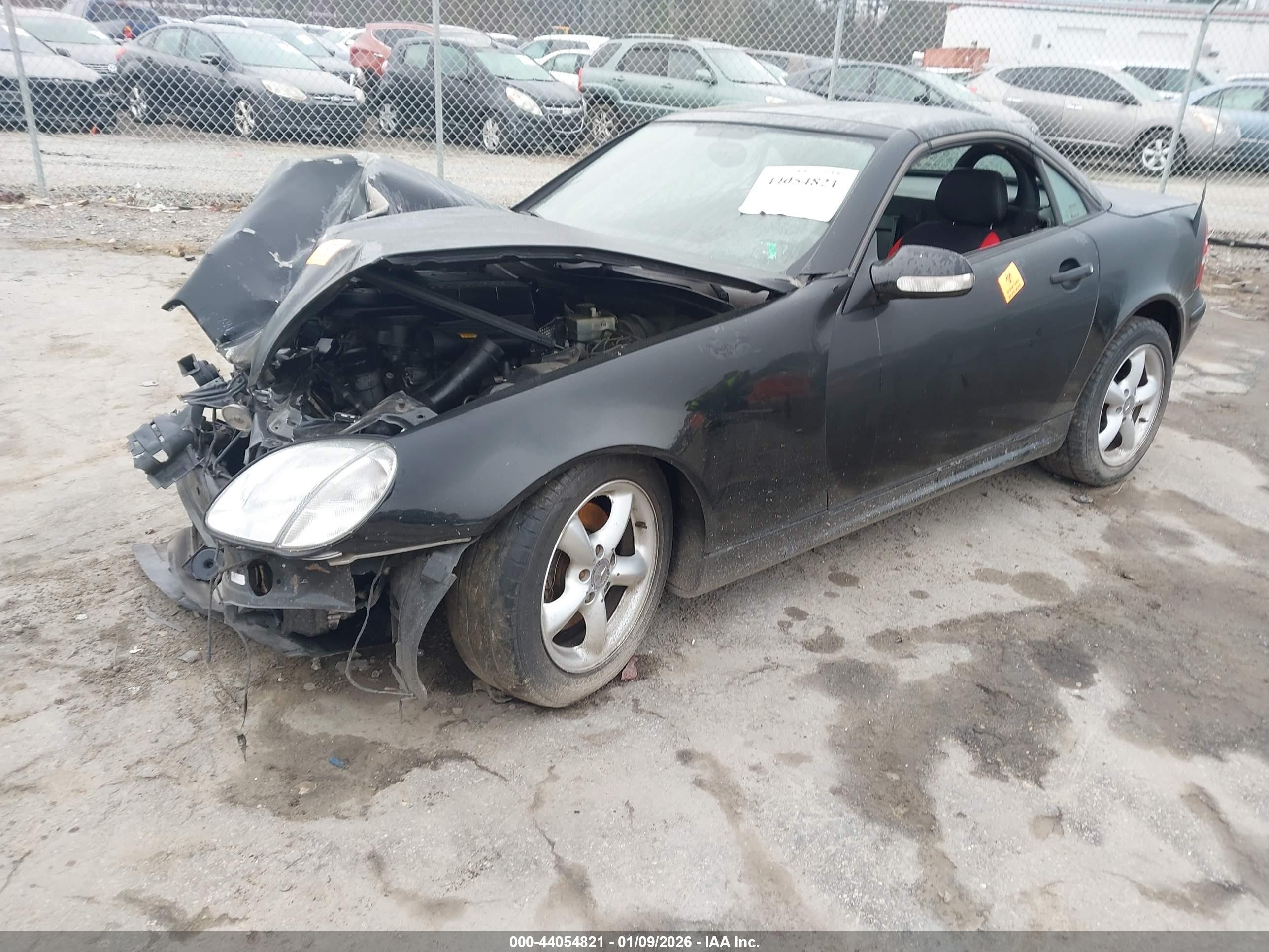 2003 Mercedes-benz Slk 320 Black vin: WDBKK65F53F278279