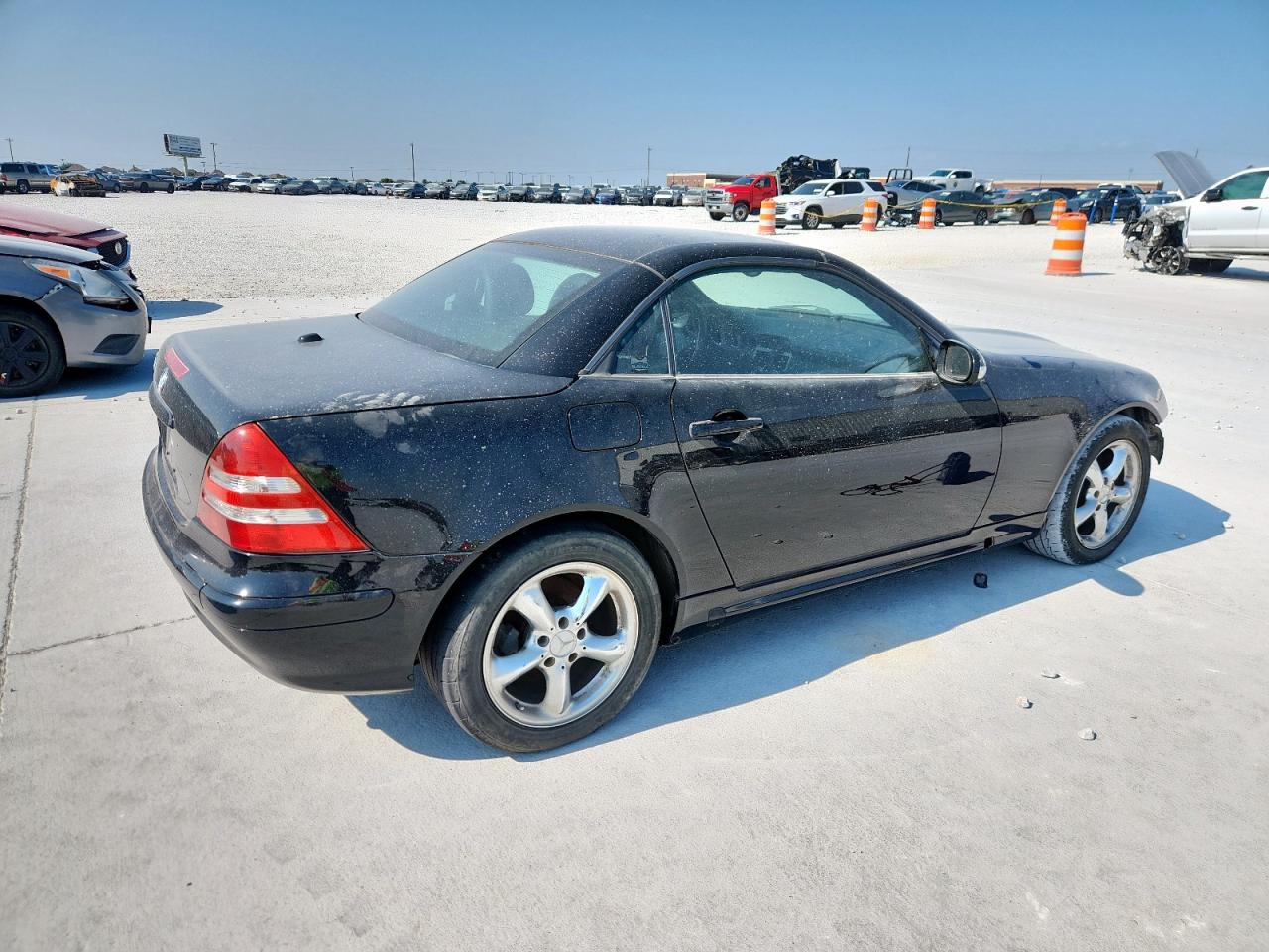 2001 Mercedes-benz Slk 320 Black vin: WDBKK65F61F221506