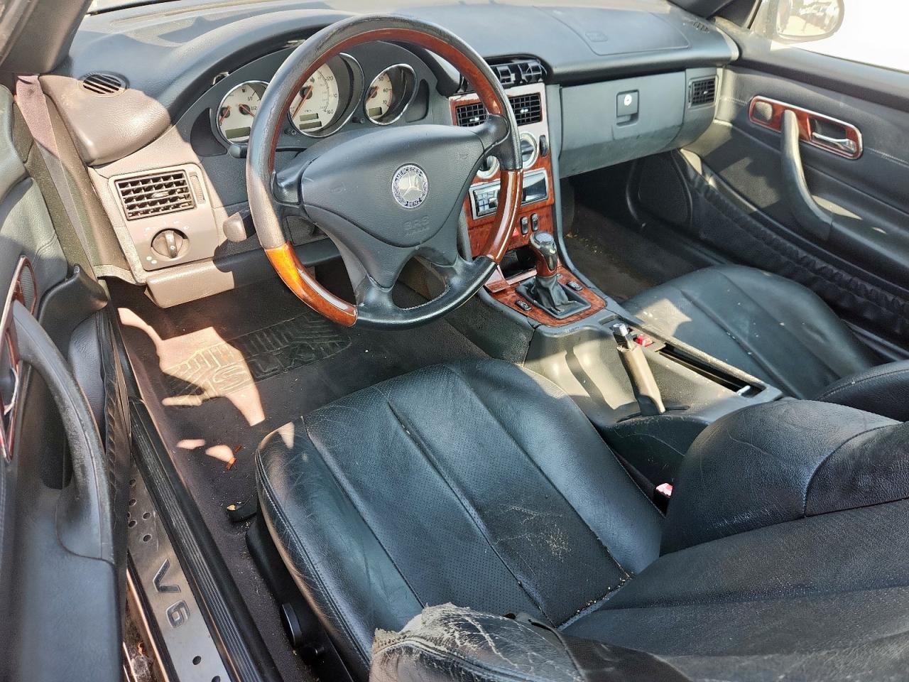 2001 Mercedes-benz Slk 320 Black vin: WDBKK65F61F221506