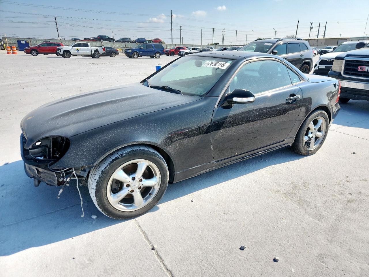 2001 Mercedes-benz Slk 320 Black vin: WDBKK65F61F221506